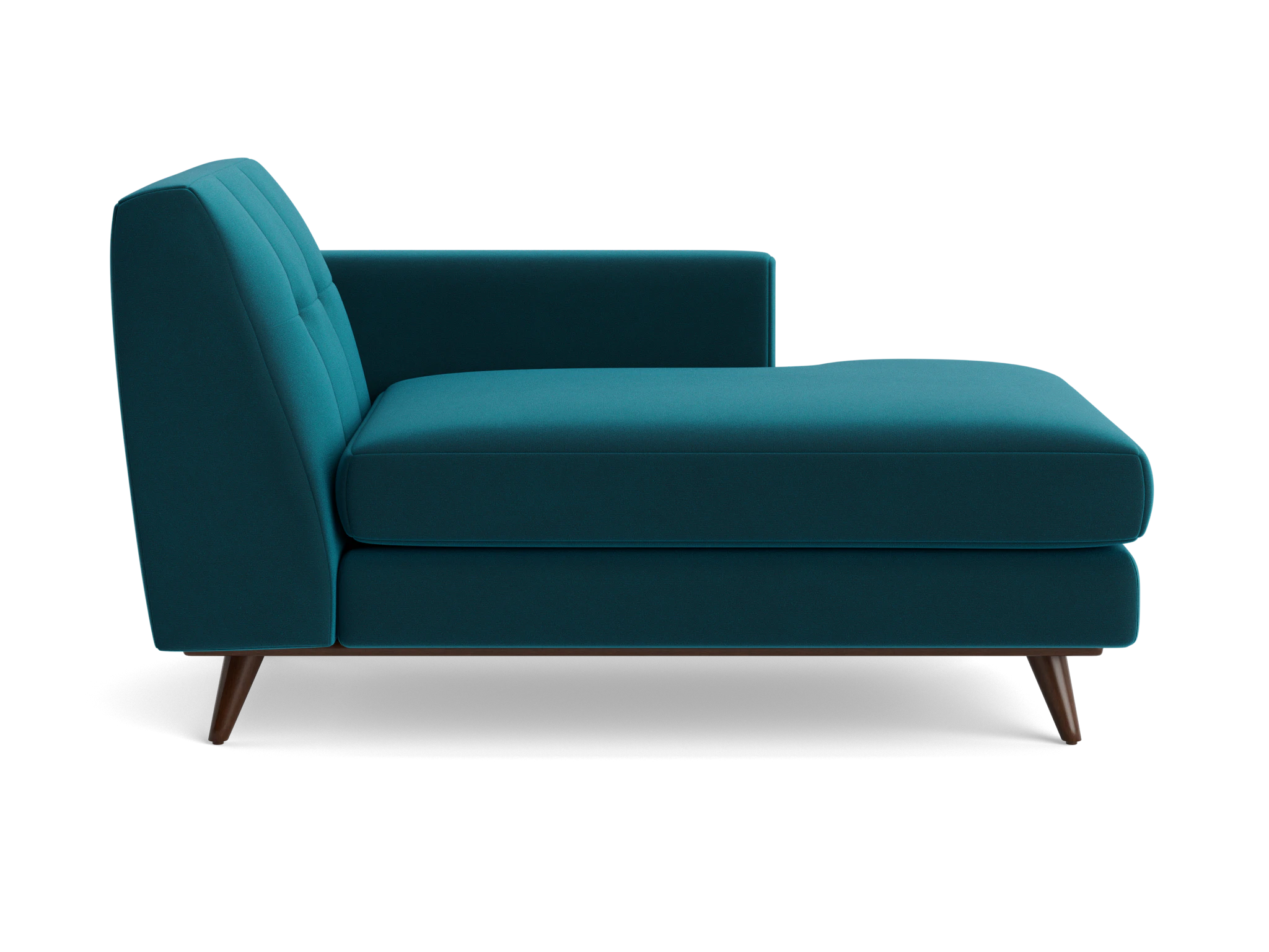 hughes single arm chaise royale peacock