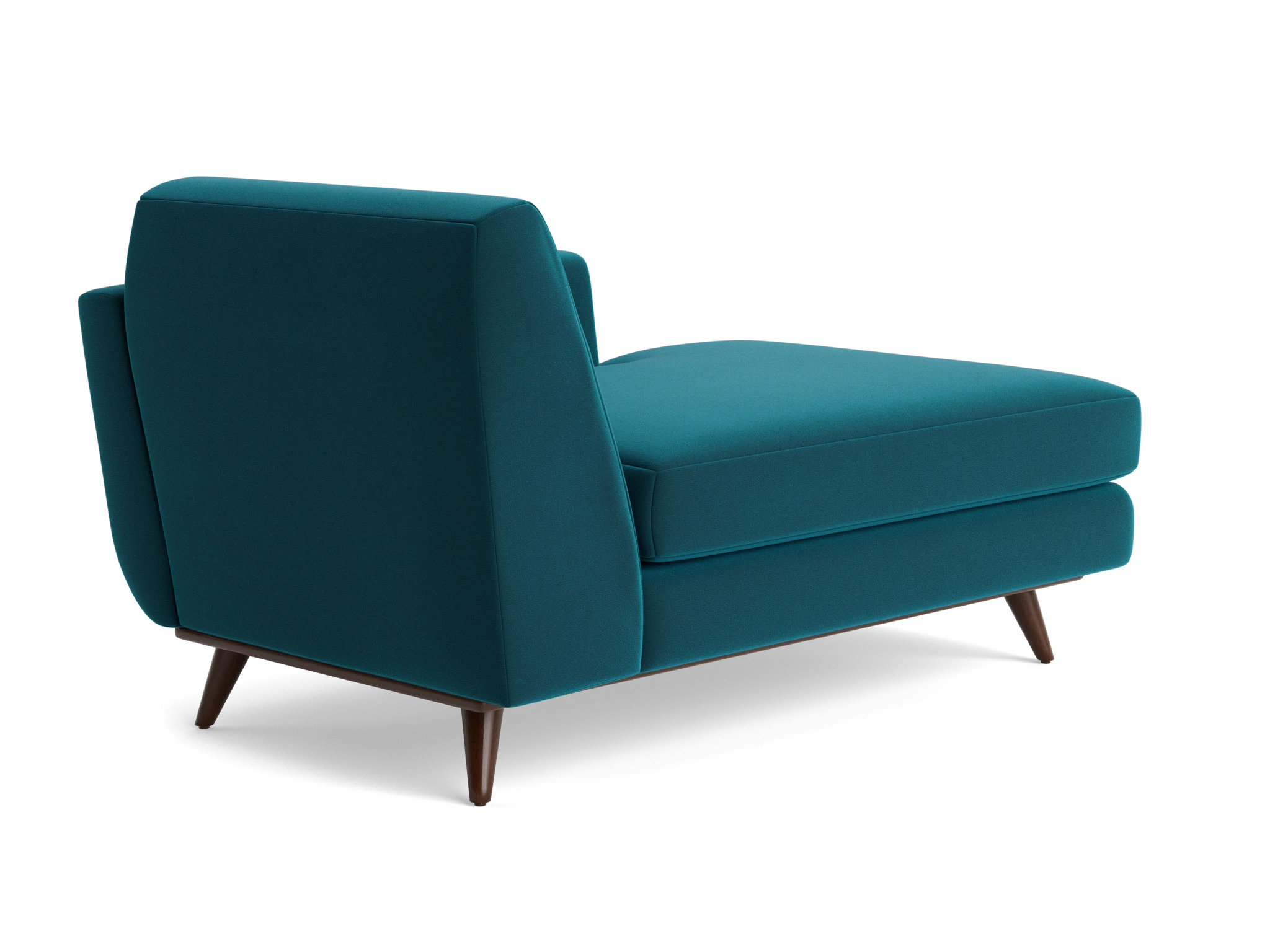 hughes single arm chaise royale peacock