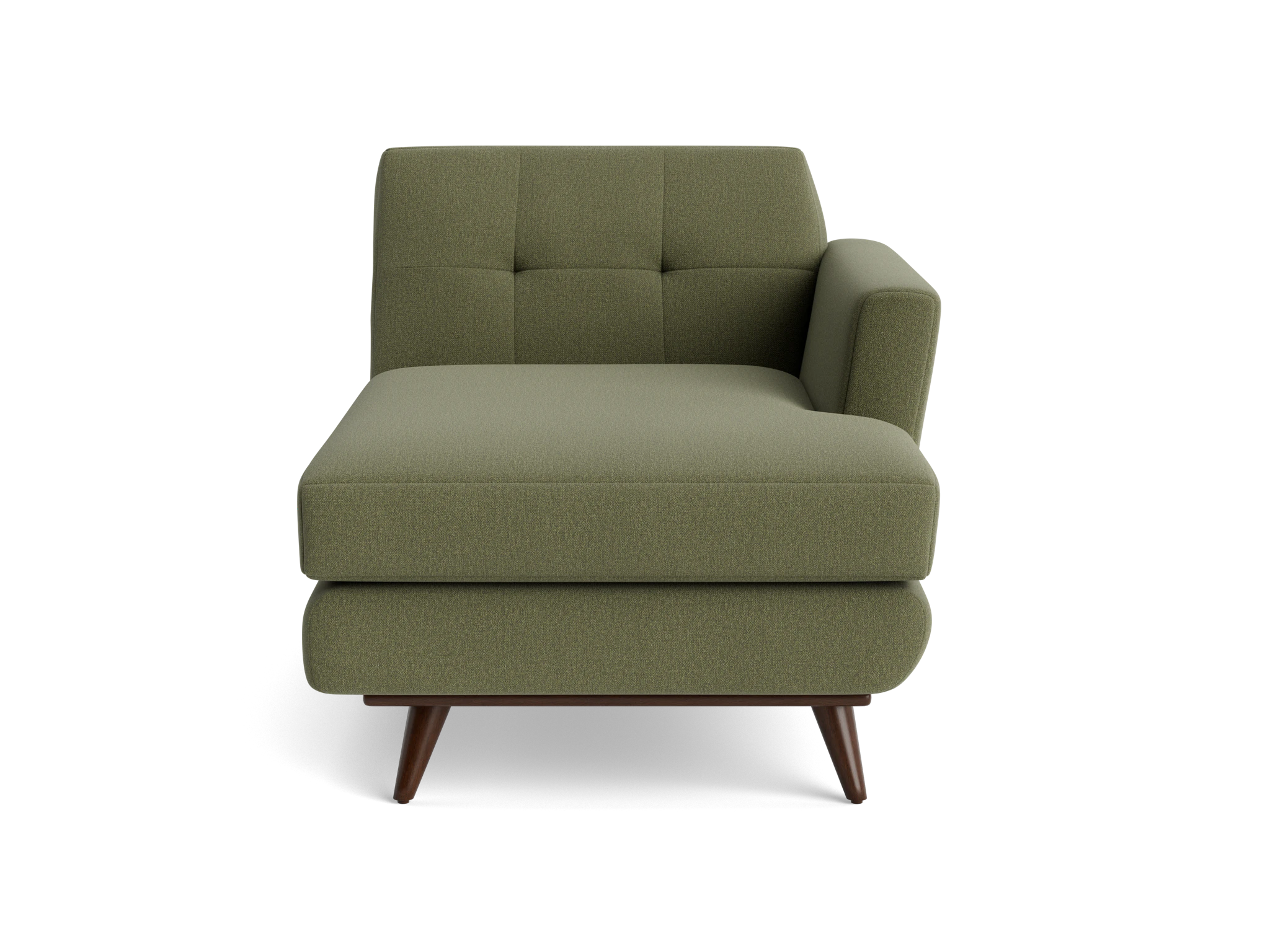 hughes single arm chaise faithful olive