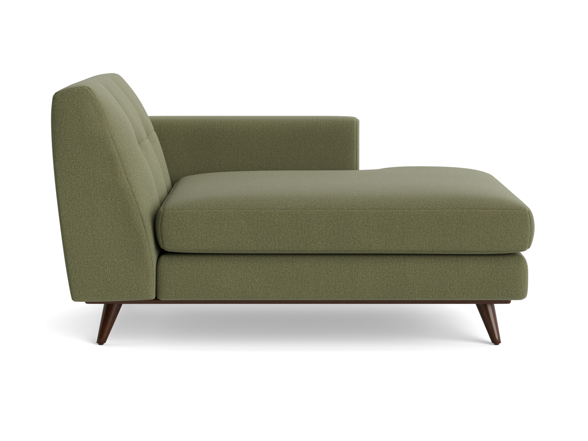 hughes single arm chaise faithful olive