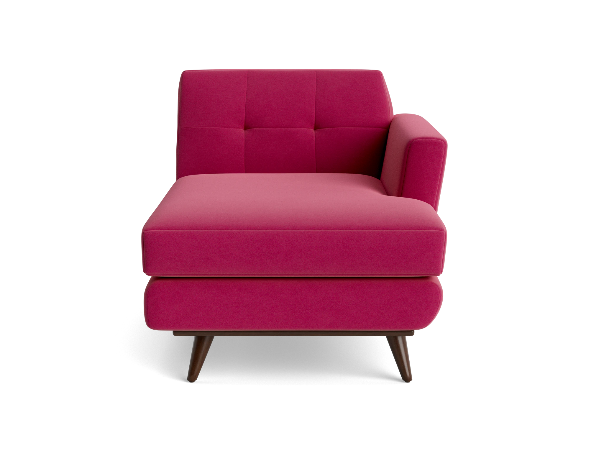 hughes single arm chaise royale berry