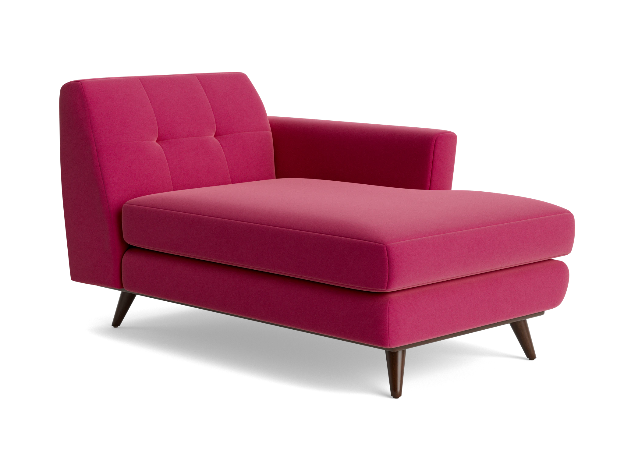 hughes single arm chaise royale berry