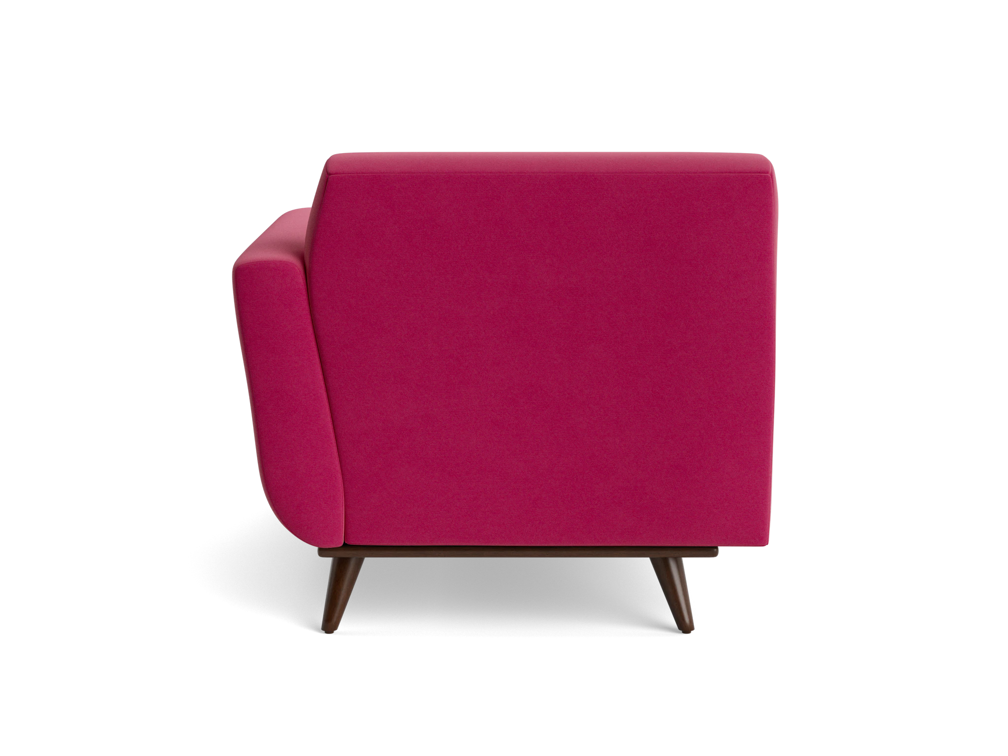hughes single arm chaise royale berry