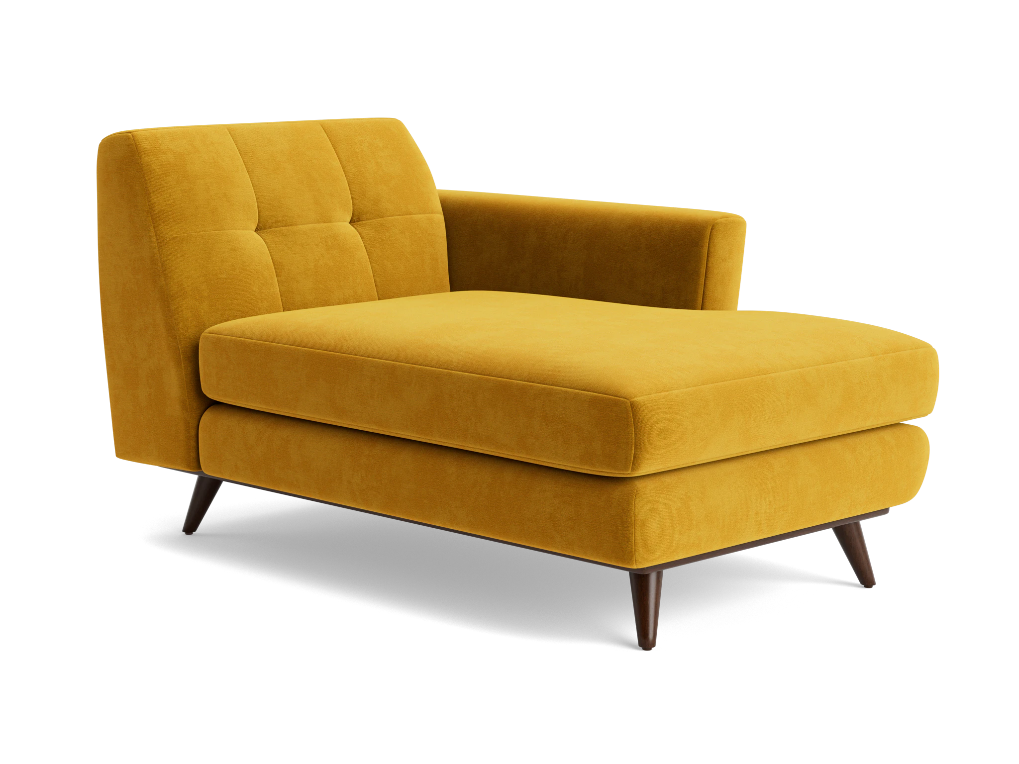 hughes single arm chaise harper amber gold
