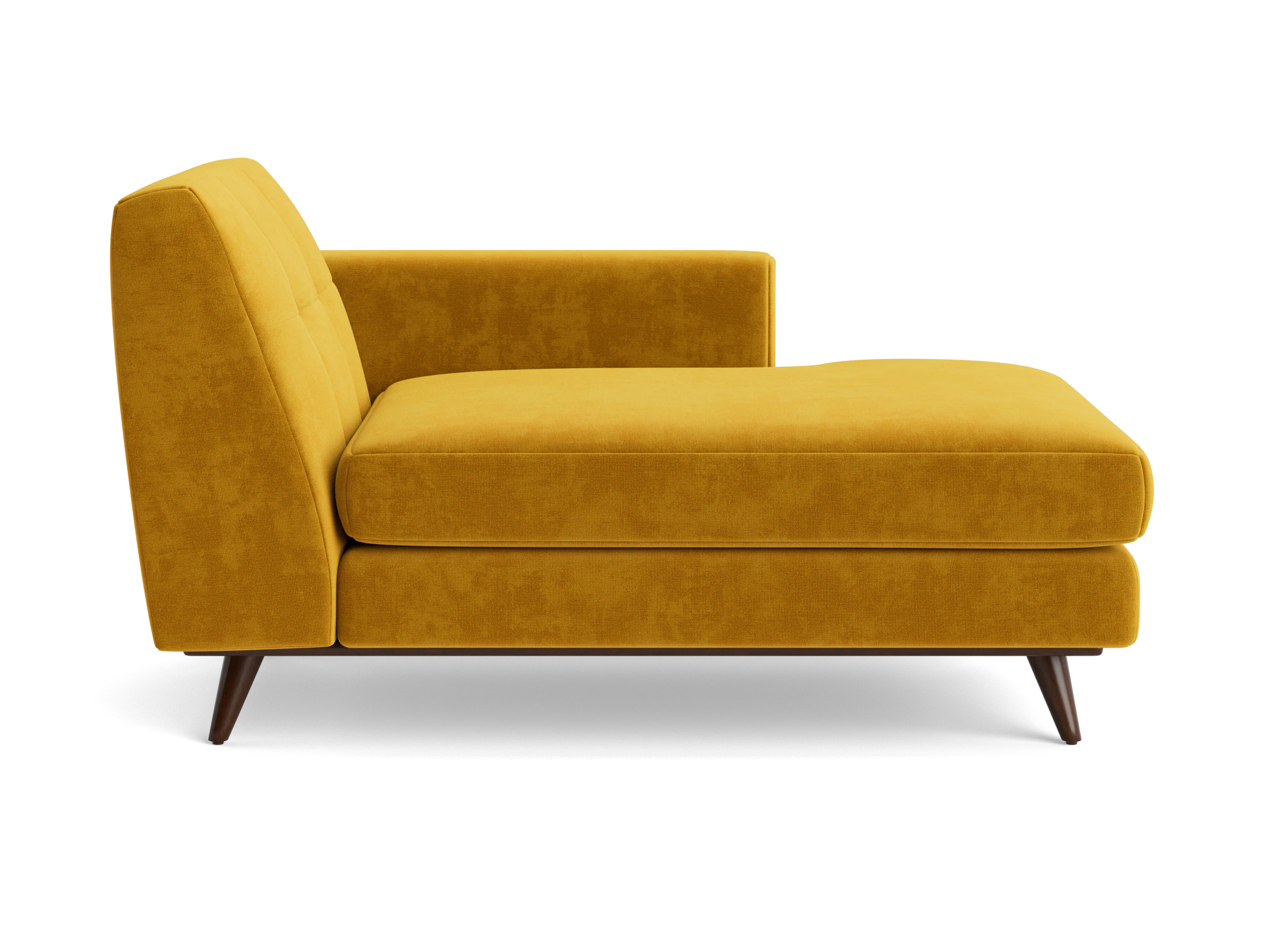 hughes single arm chaise harper amber gold