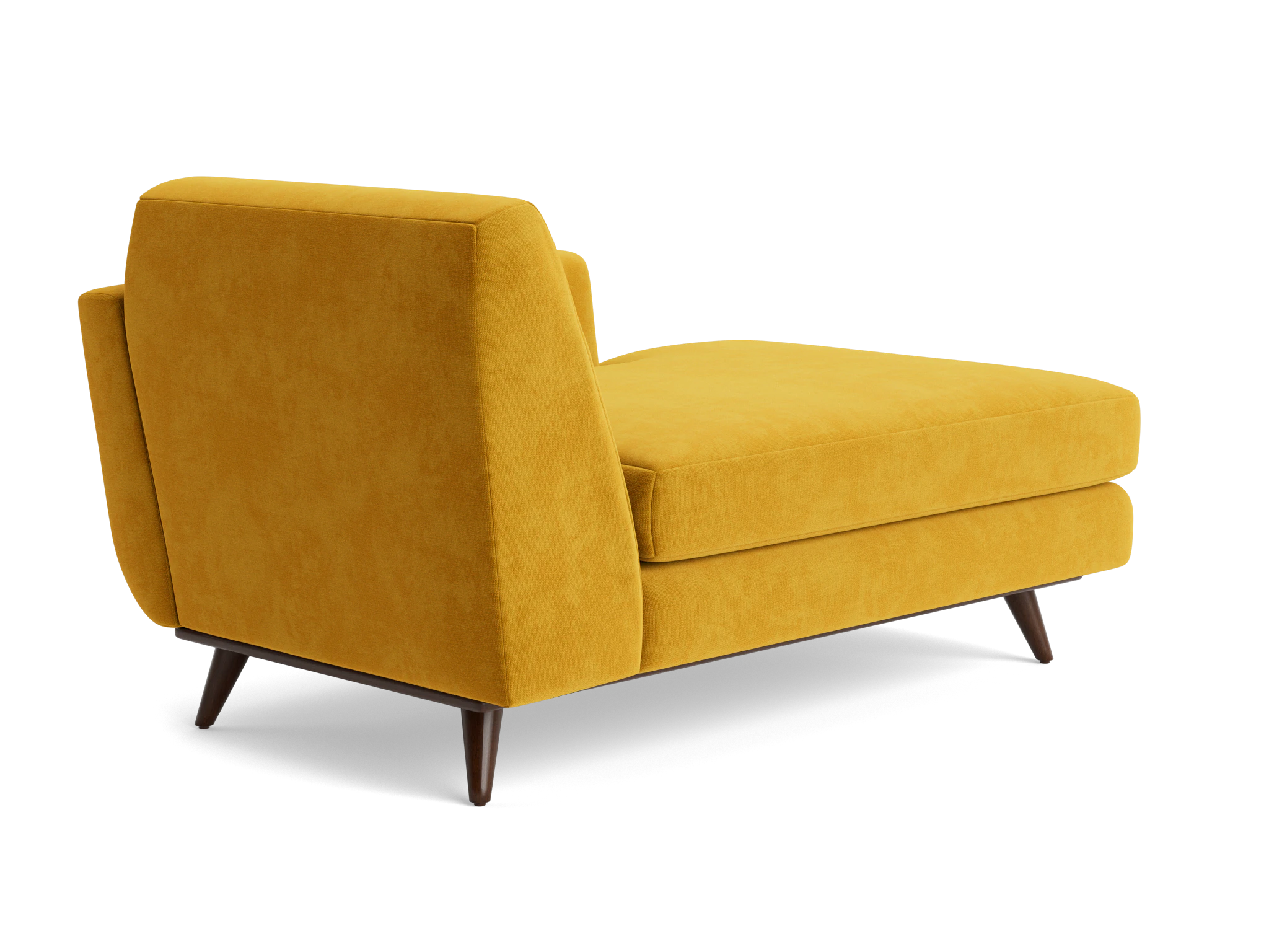 hughes single arm chaise harper amber gold