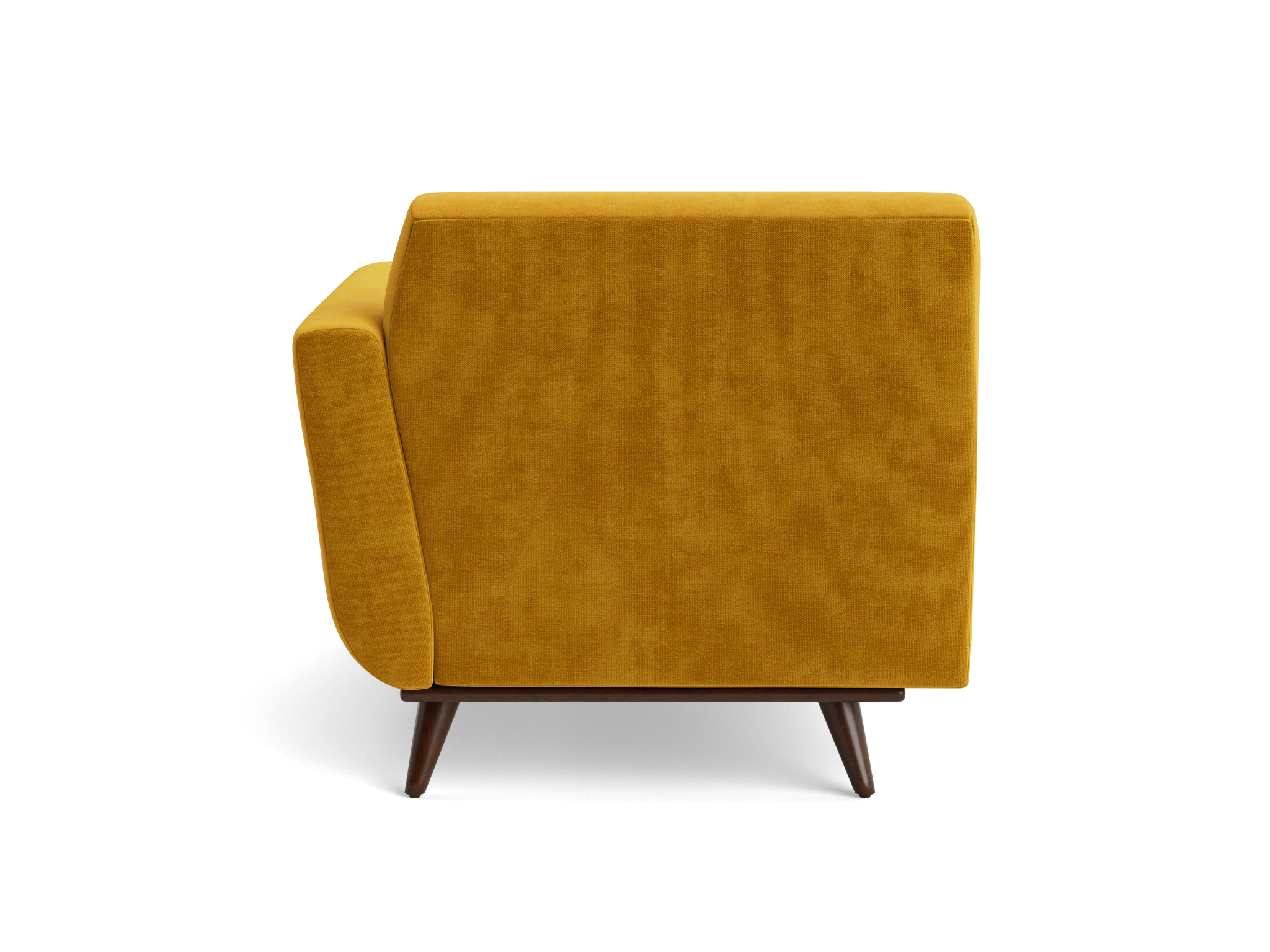 hughes single arm chaise harper amber gold