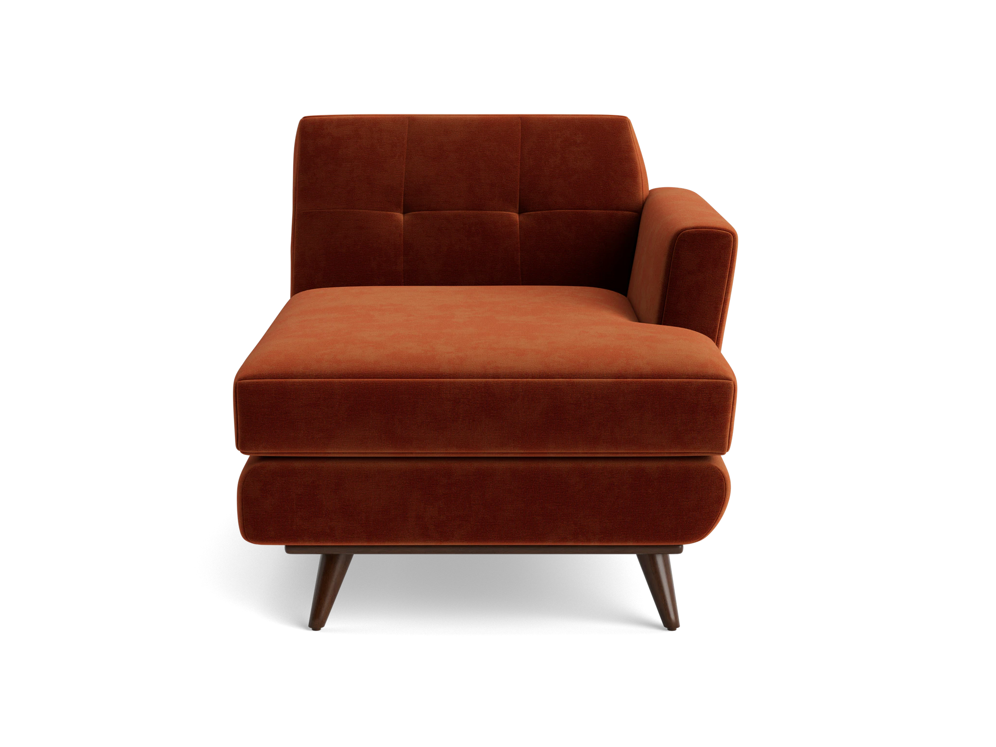 hughes single arm chaise harper cinnamon