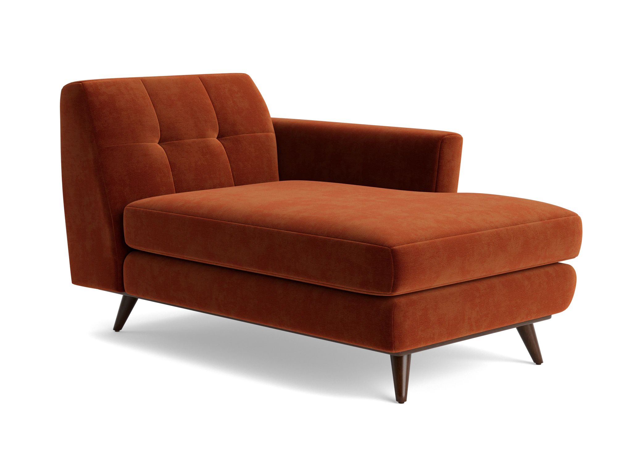 hughes single arm chaise harper cinnamon