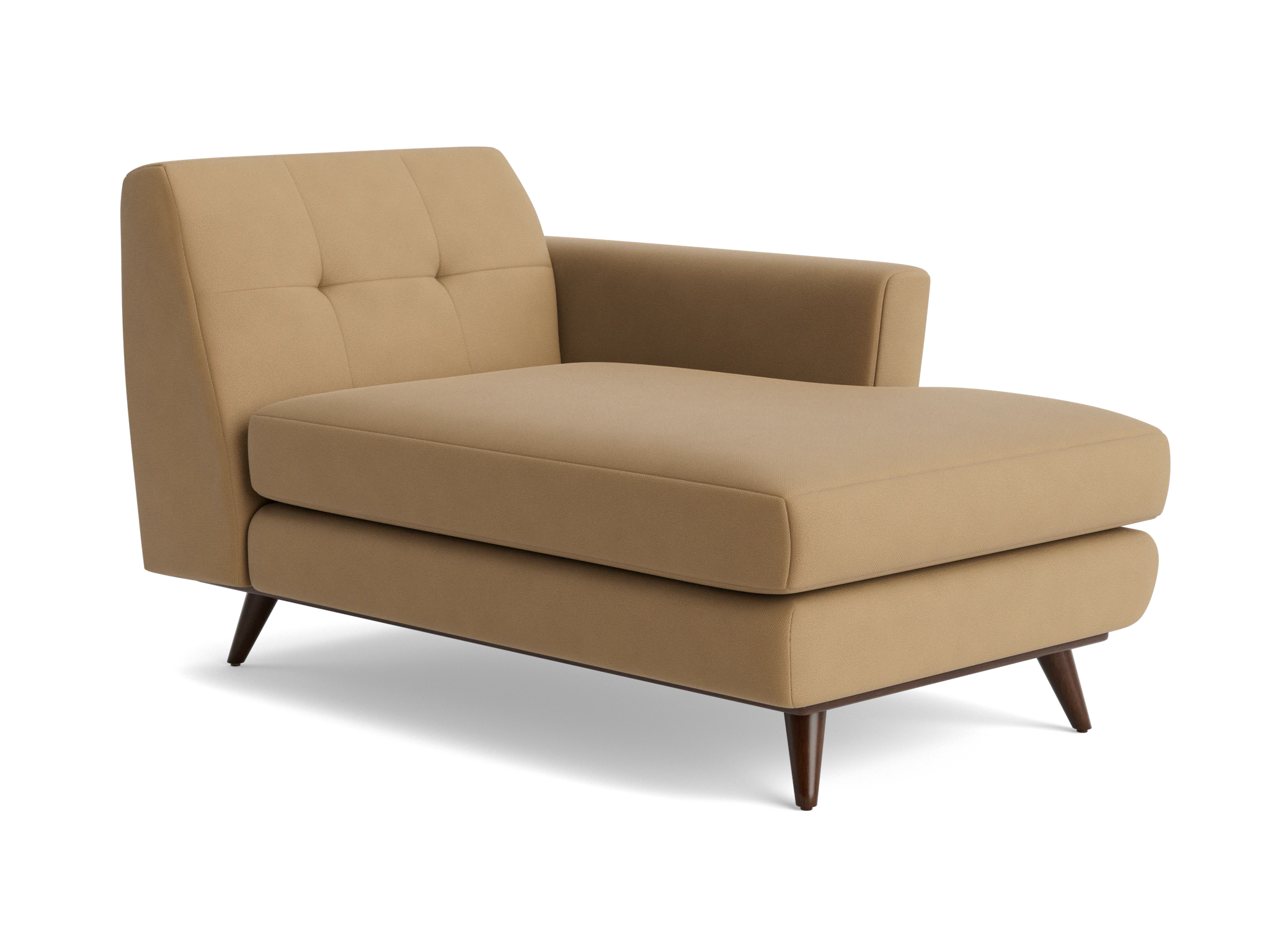 hughes single arm chaise washed california biscuit