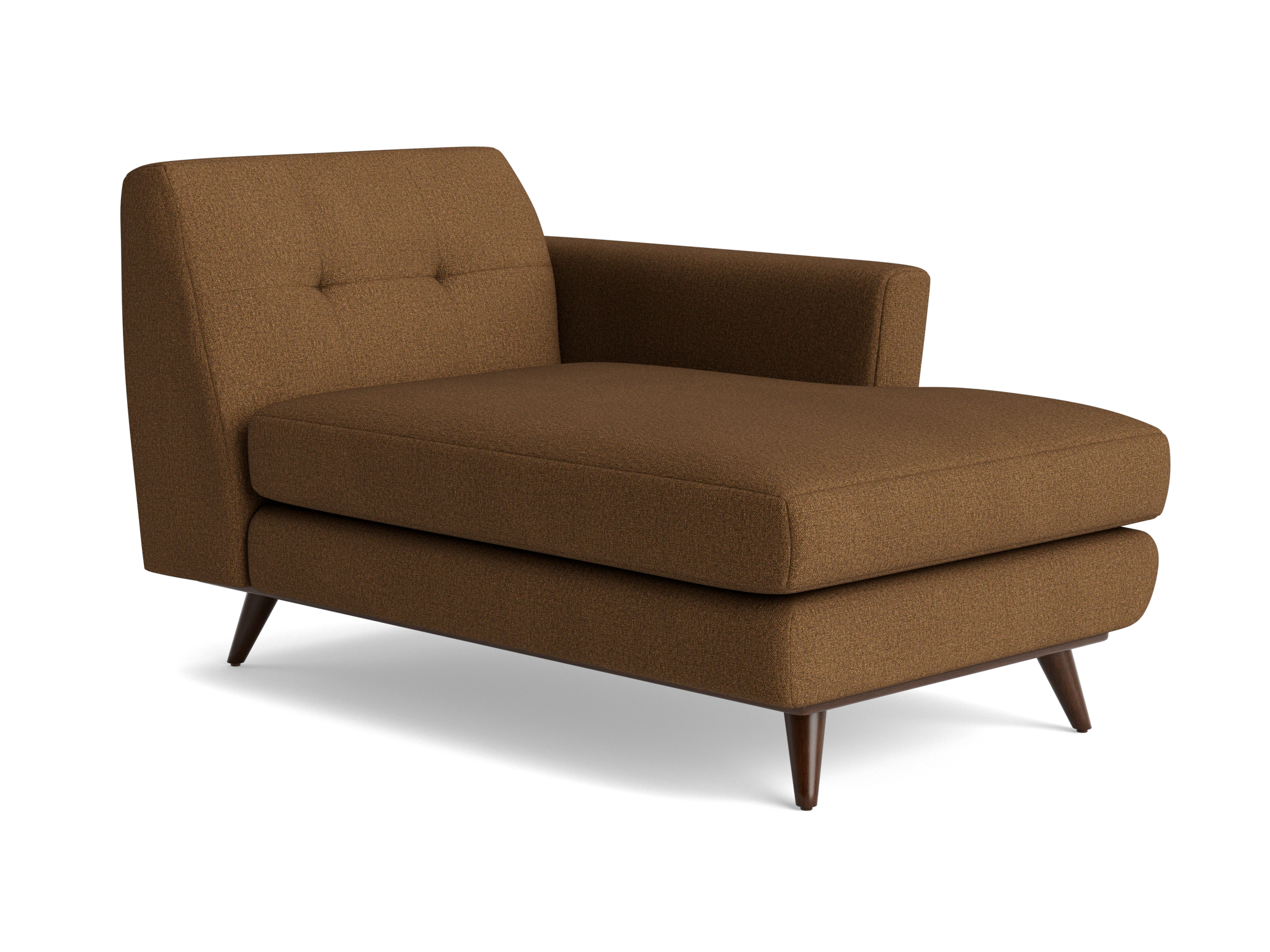 hughes single arm chaise faithful mocha