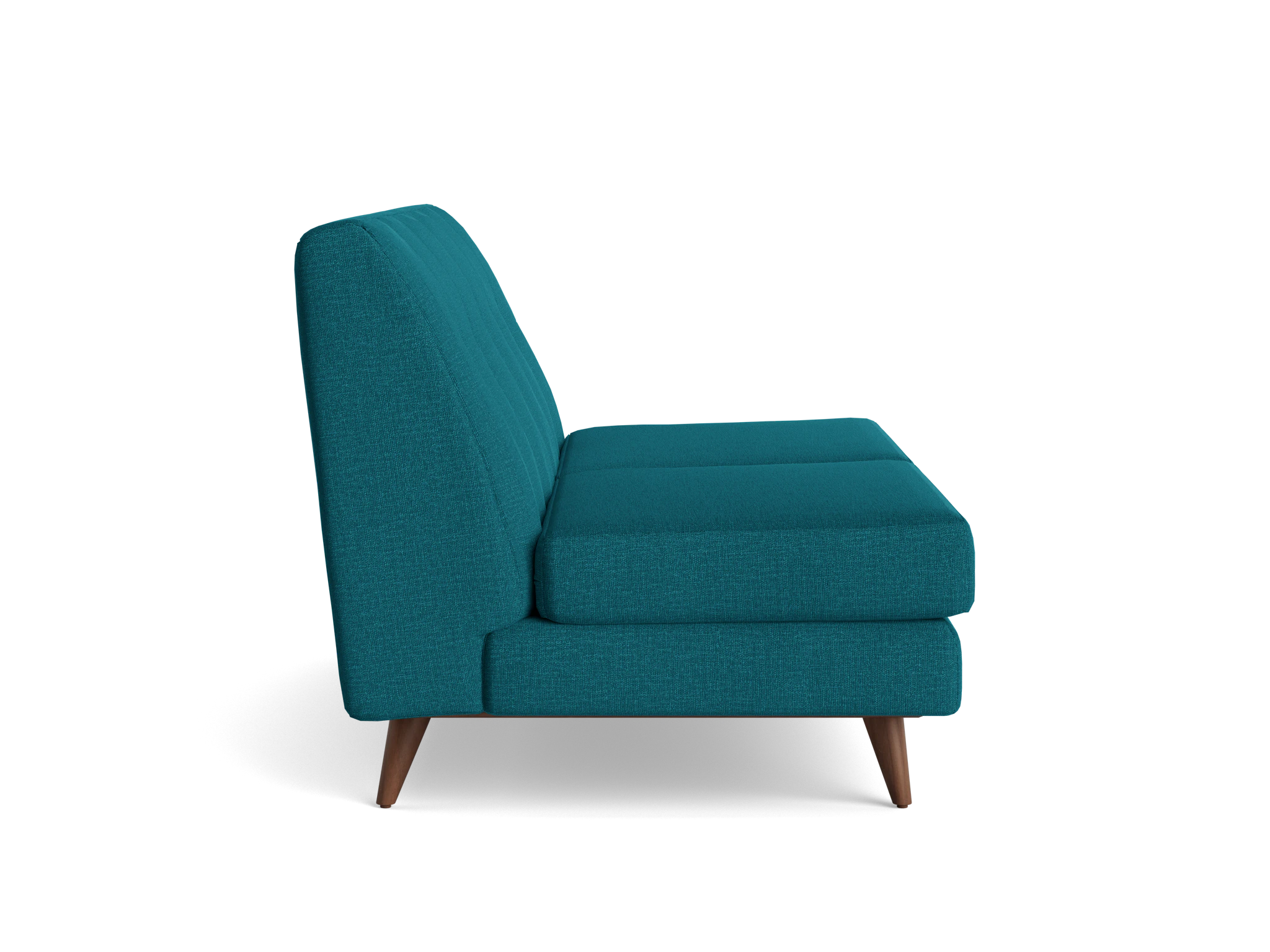 hughes armless loveseat key largo zenith teal