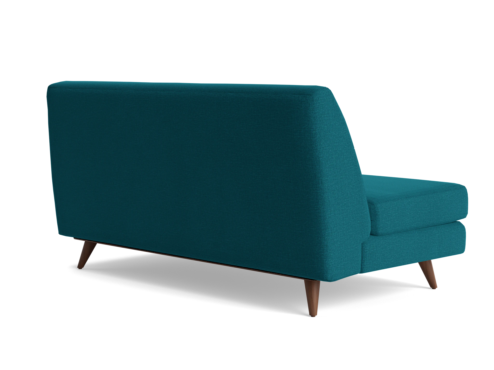 hughes armless loveseat key largo zenith teal