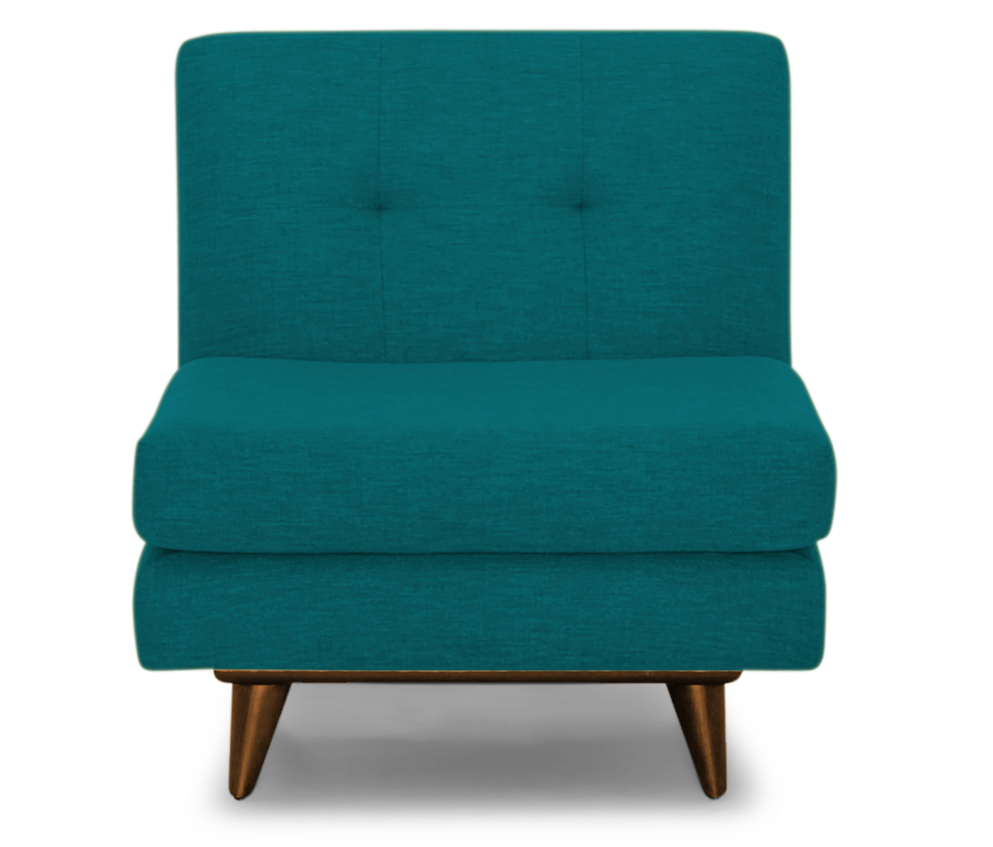 hughes armless chair lucky turquoise