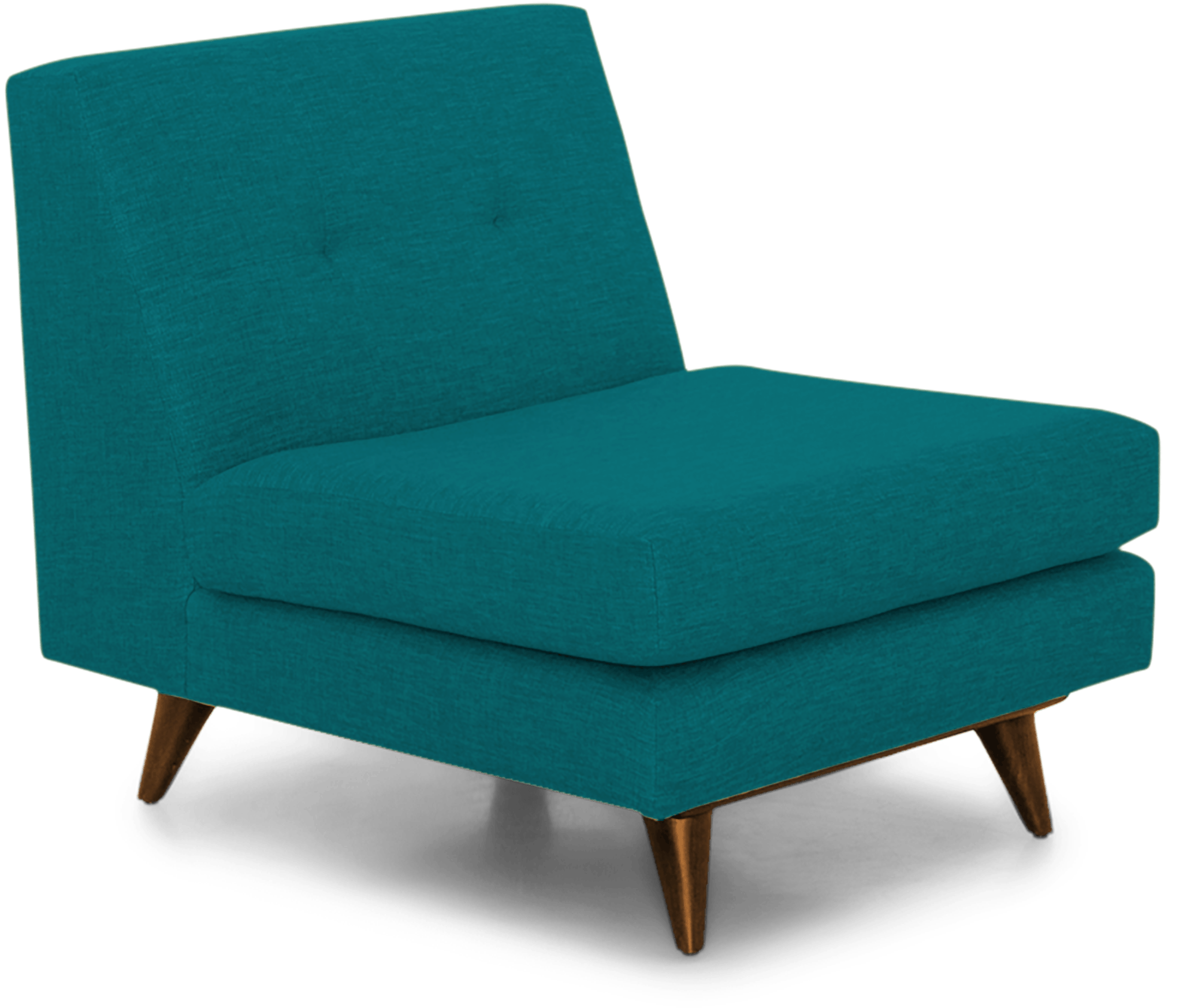 hughes armless chair lucky turquoise