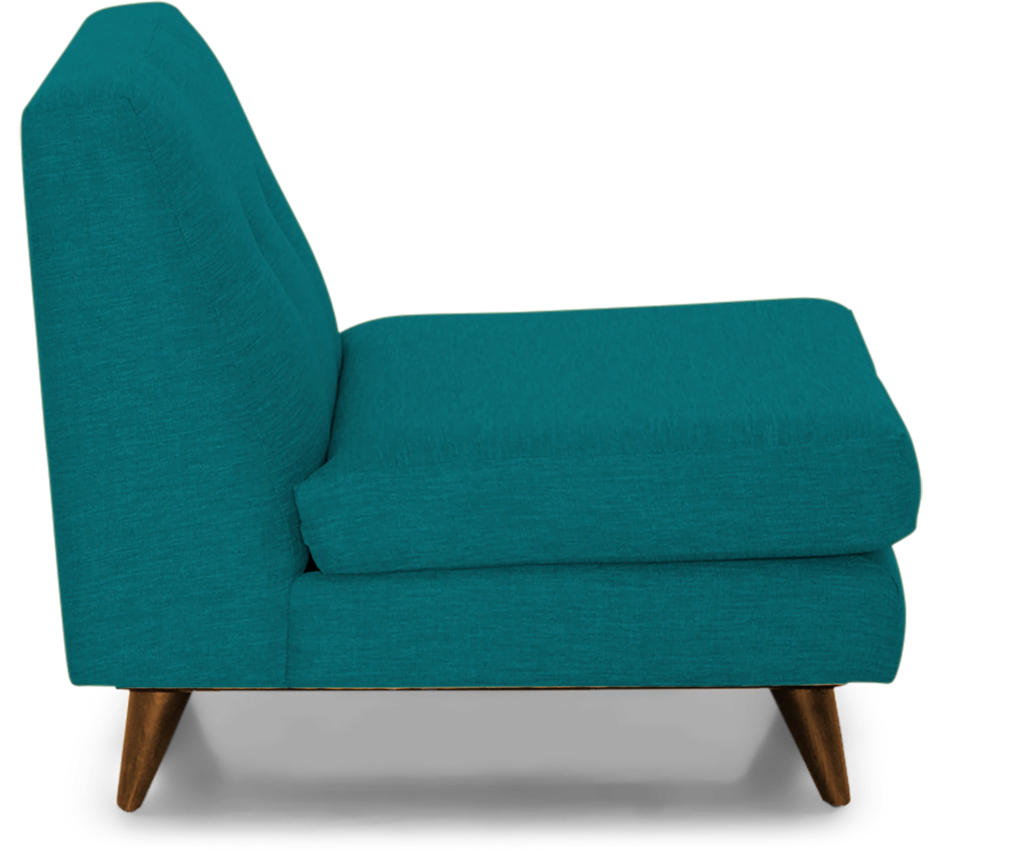 hughes armless chair lucky turquoise
