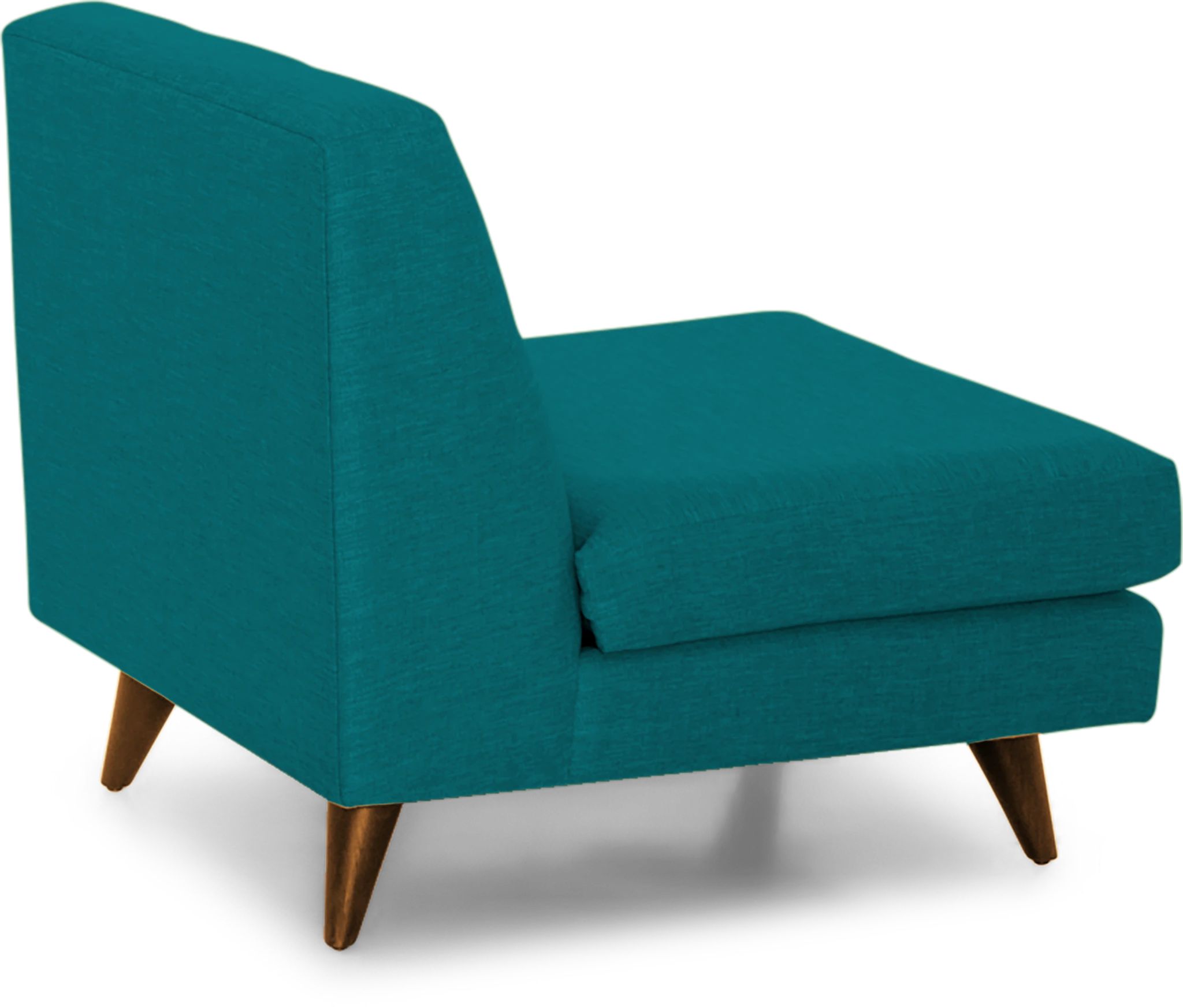 hughes armless chair lucky turquoise