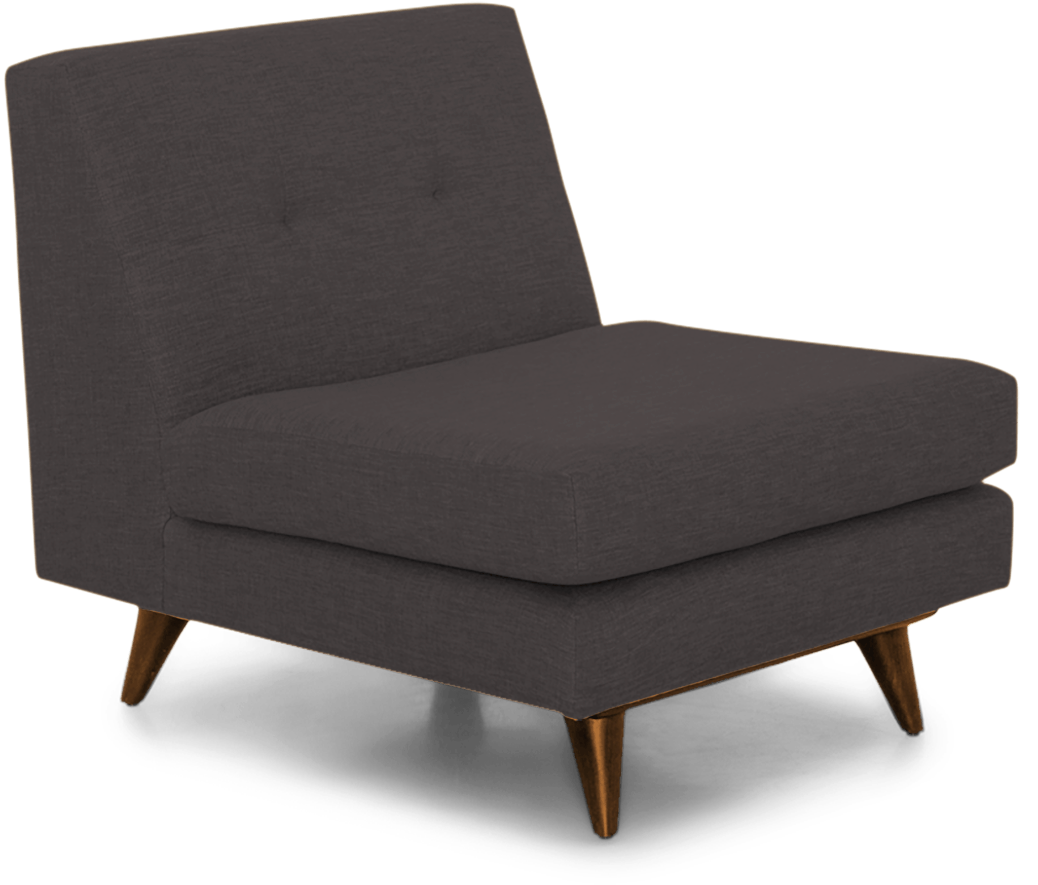 hughes armless chair bentley pewter