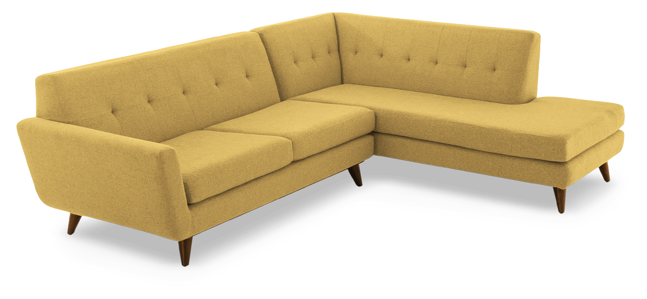 hughes sectional with bumper %282 piece%29 bentley daisey
