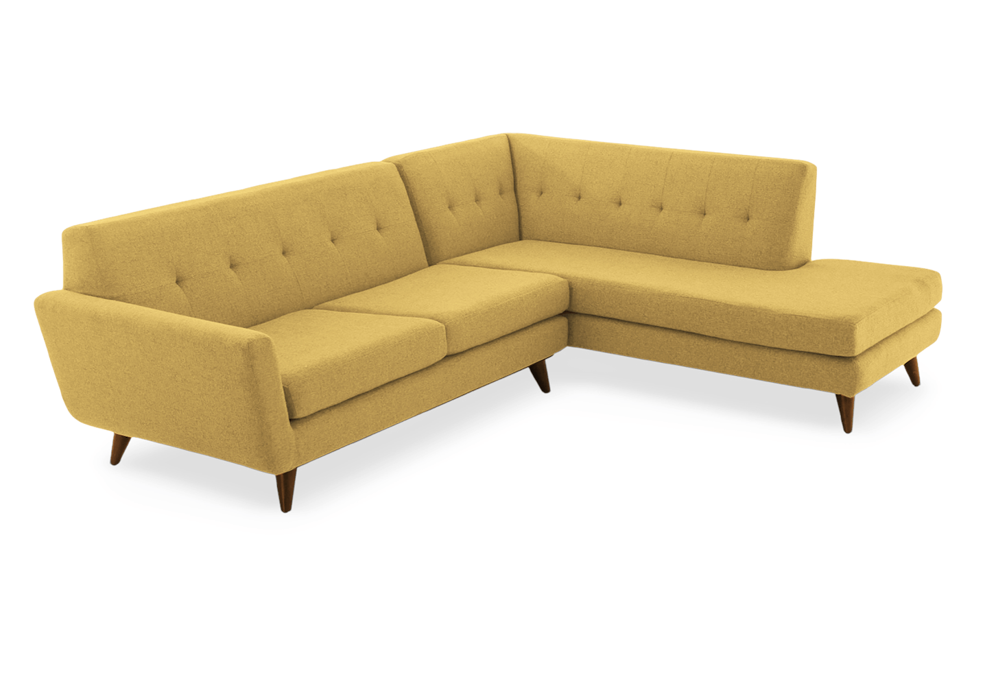 hughes sectional with bumper %282 piece%29 bentley daisey