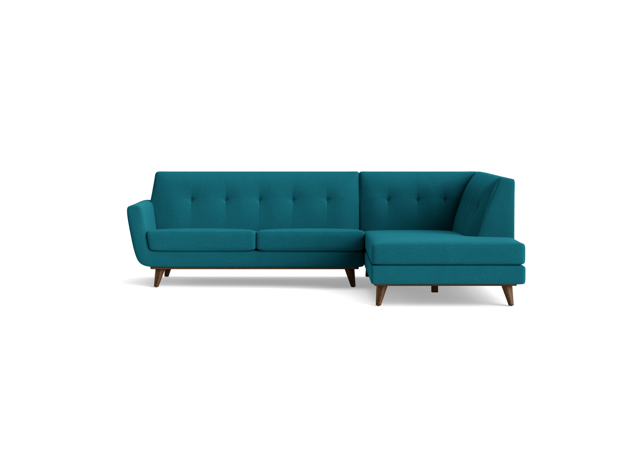 hughes sectional with bumper %282 piece%29 key largo zenith teal