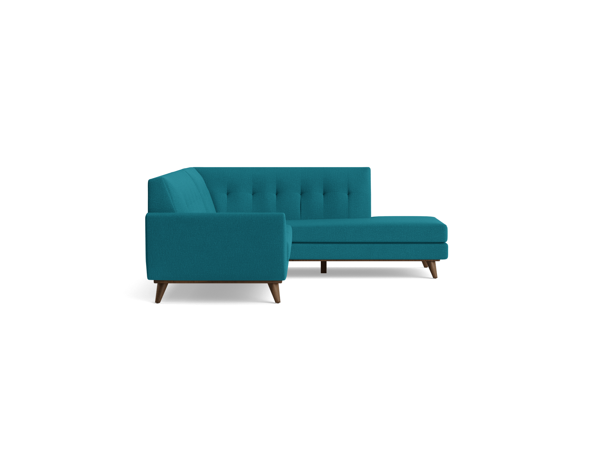 hughes sectional with bumper %282 piece%29 key largo zenith teal
