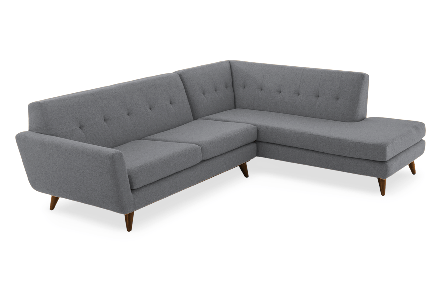 hughes sectional with bumper %282 piece%29 essence ash