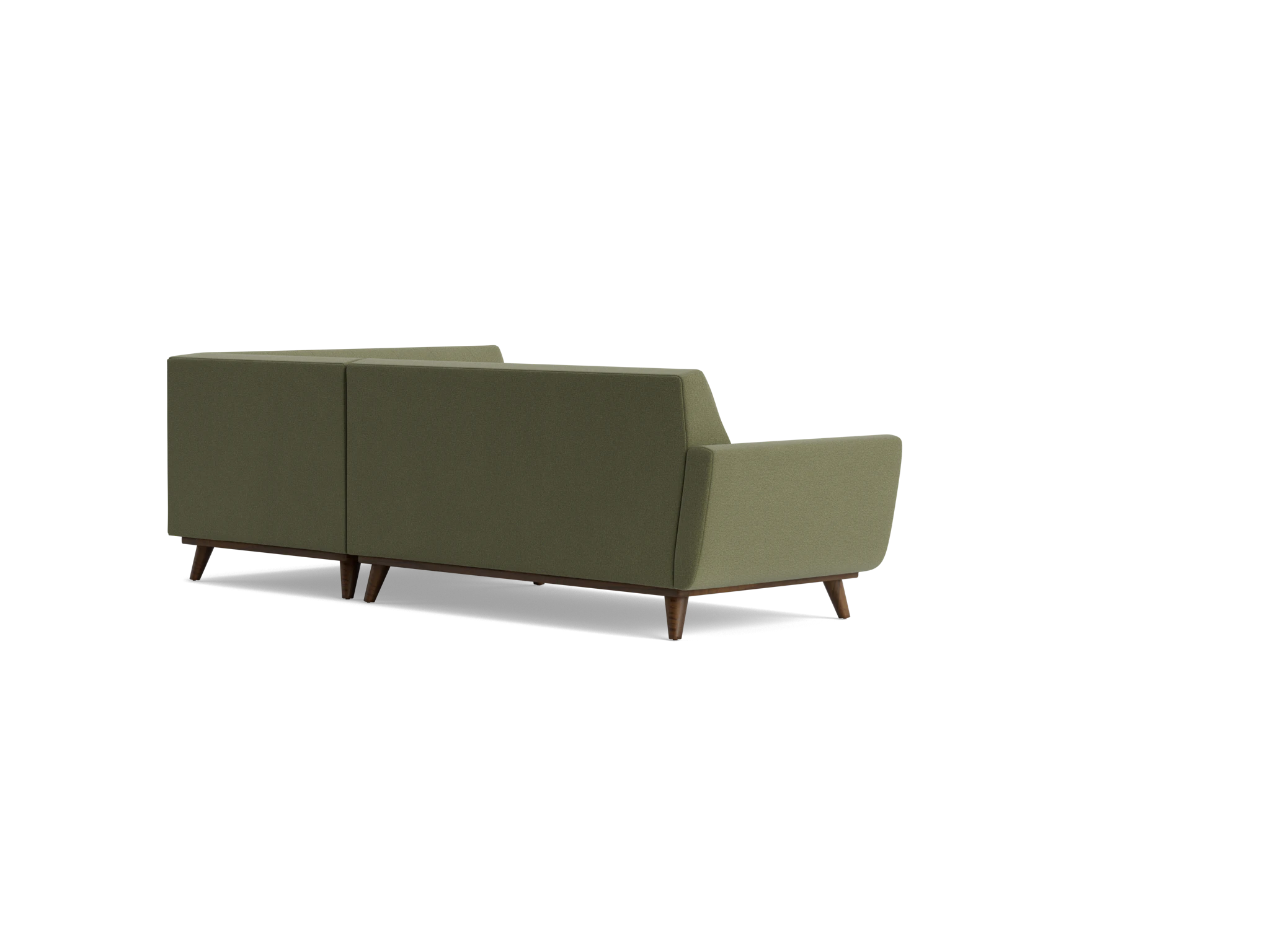 hughes sectional with bumper %282 piece%29 faithful olive