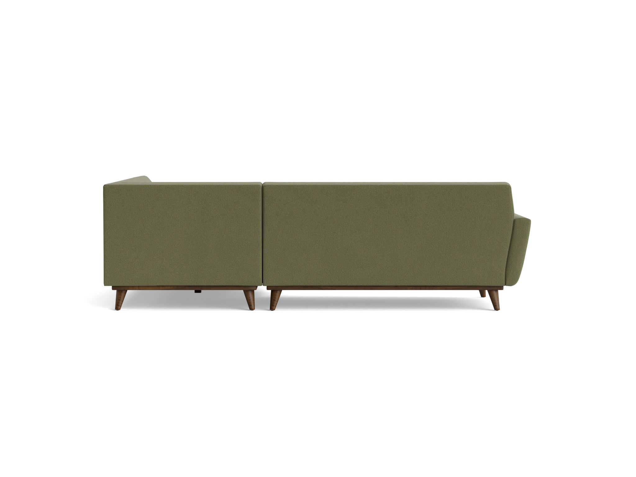 hughes sectional with bumper %282 piece%29 faithful olive