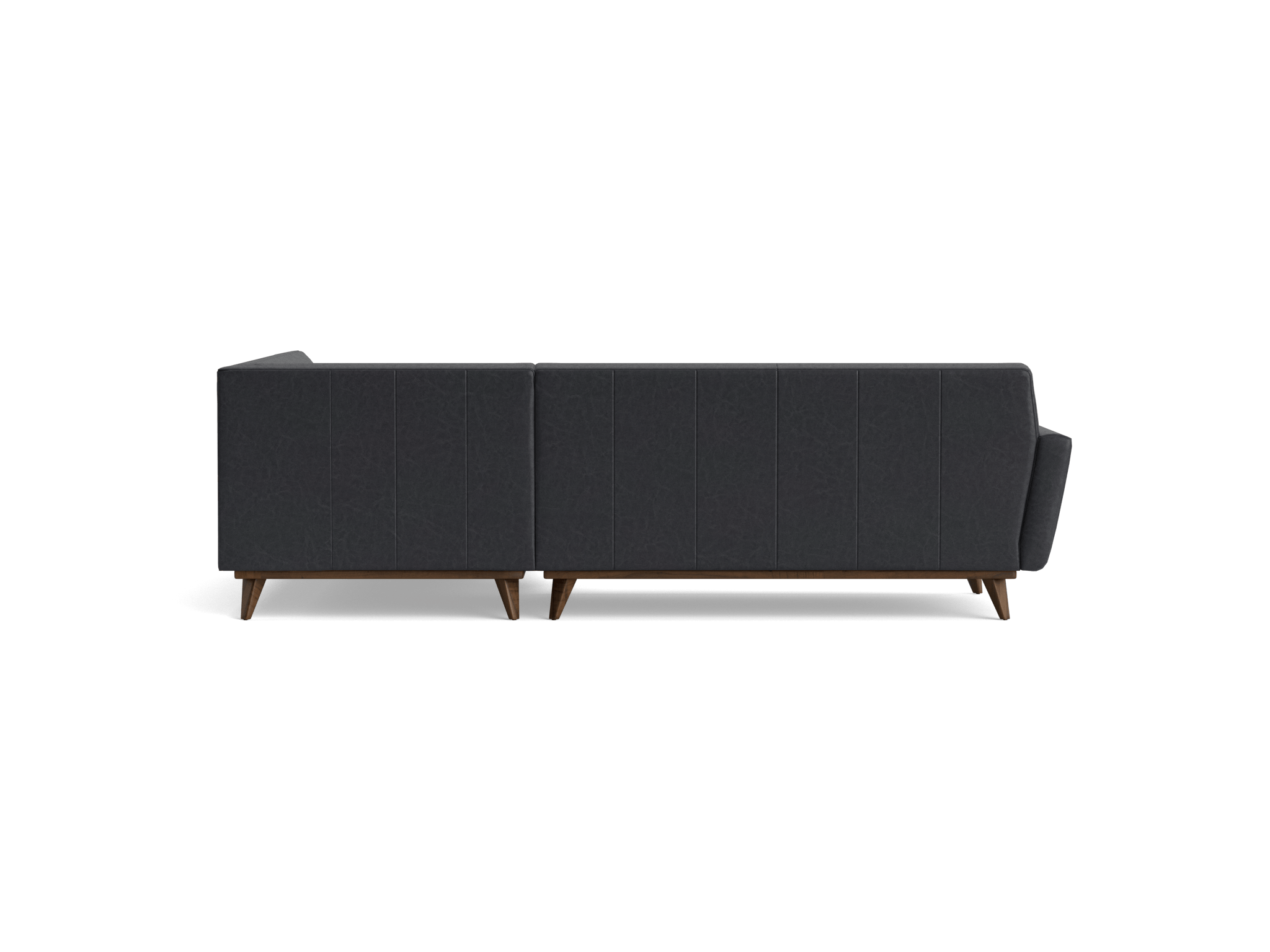 Hughes Leather Sectional with Bumper (2 piece) | Joybird