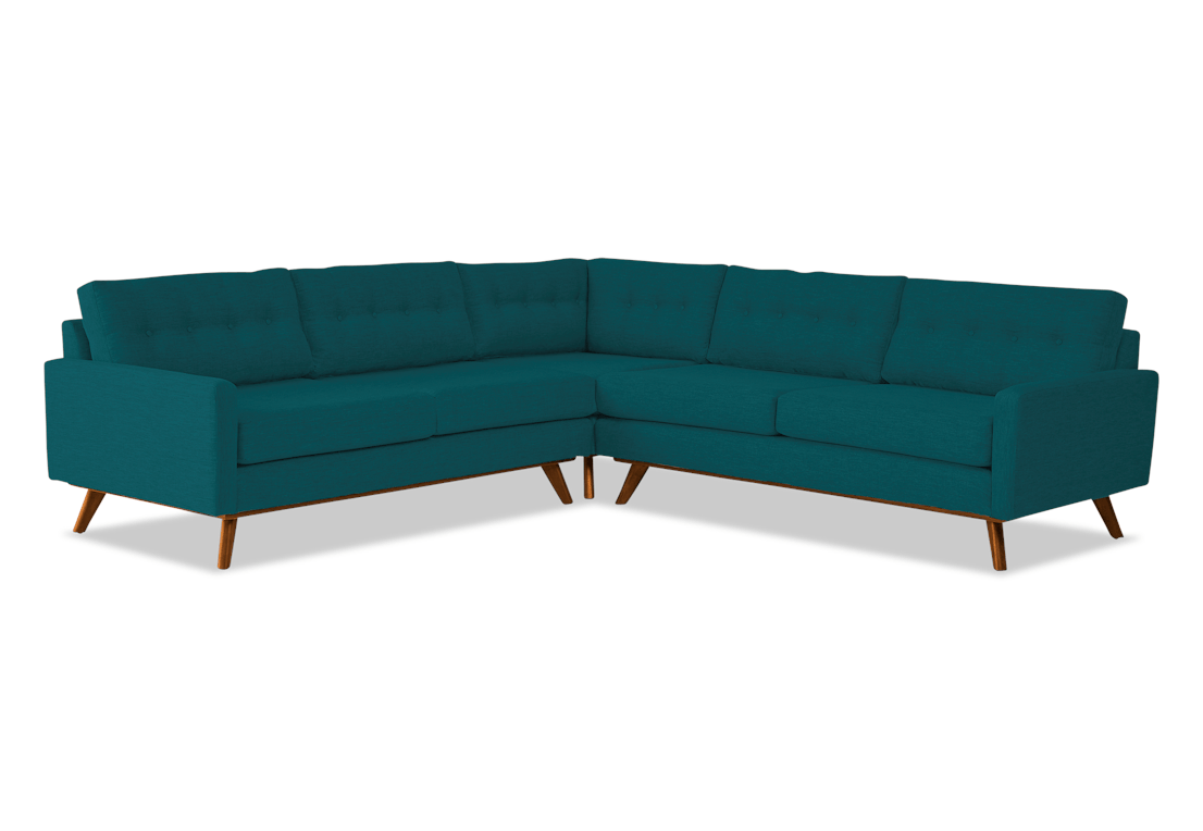 hopson corner sectional %283 piece%29 lucky turquoise