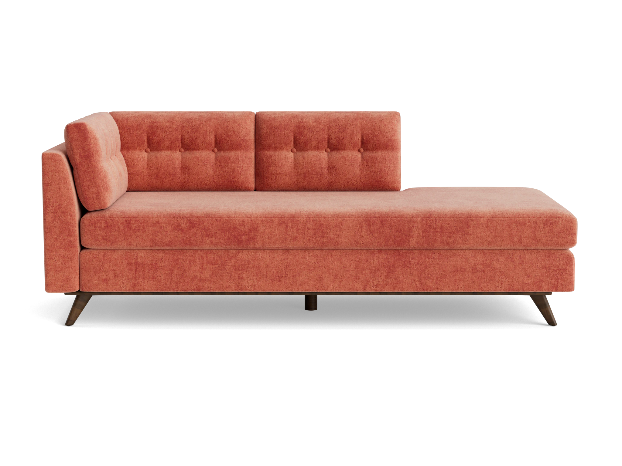 hopson bumper chaise plush terra rose