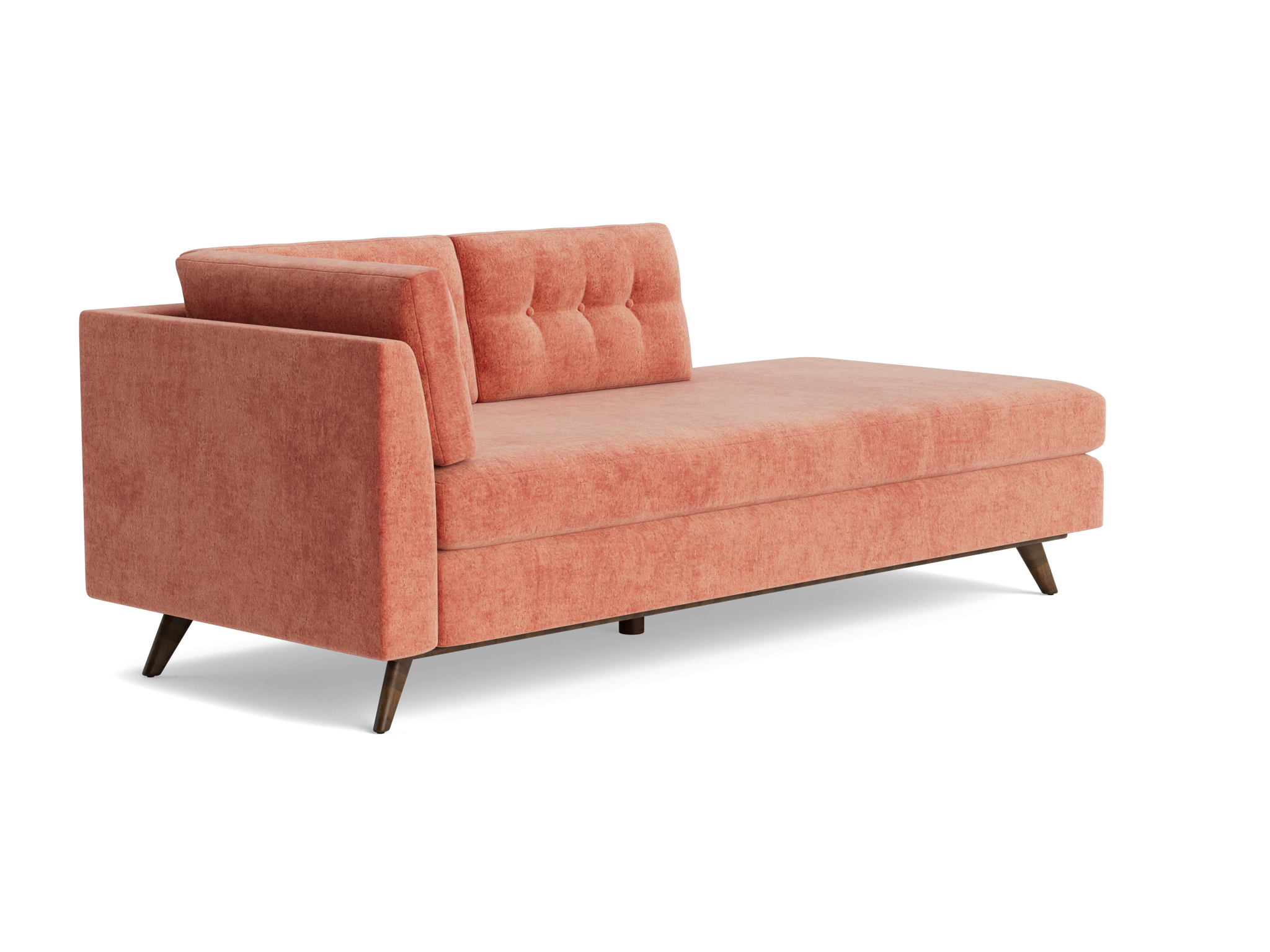 hopson bumper chaise plush terra rose