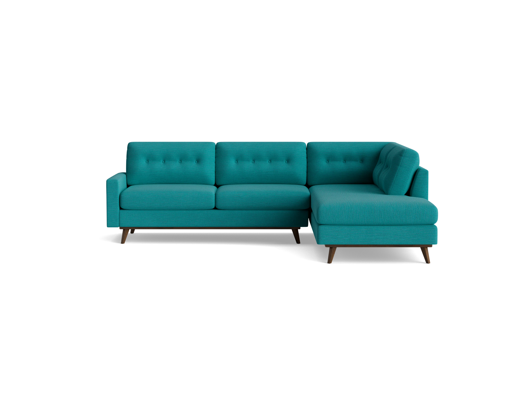 hopson sectional with bumper %282 piece%29 lucky turquoise