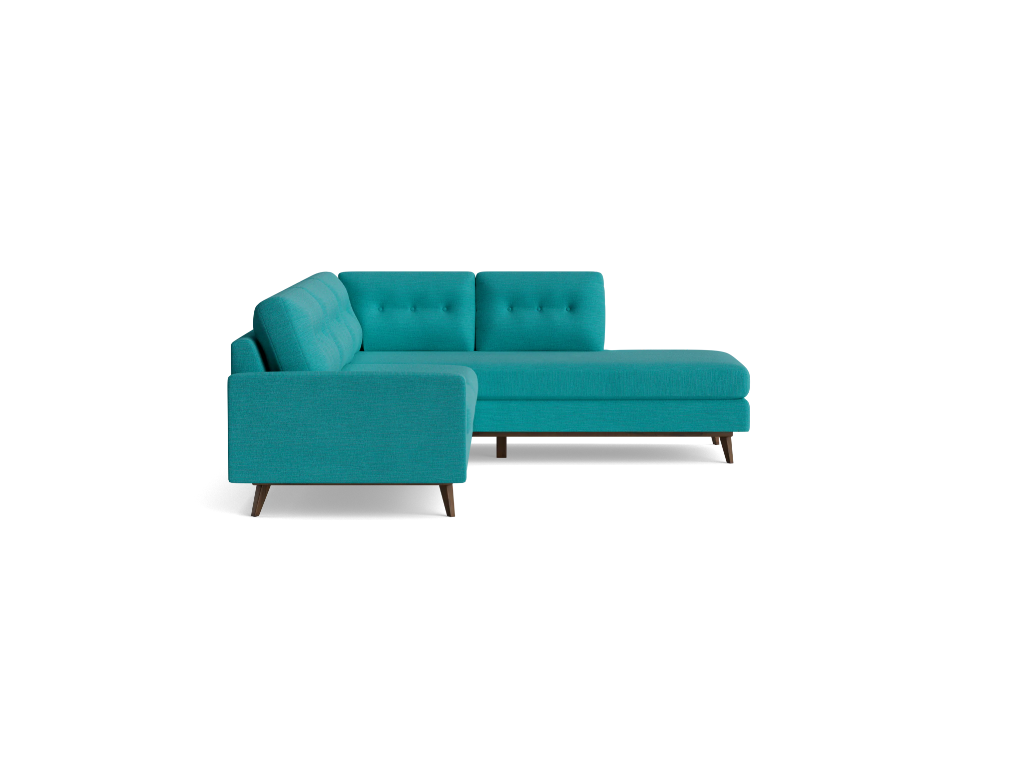 hopson sectional with bumper %282 piece%29 lucky turquoise