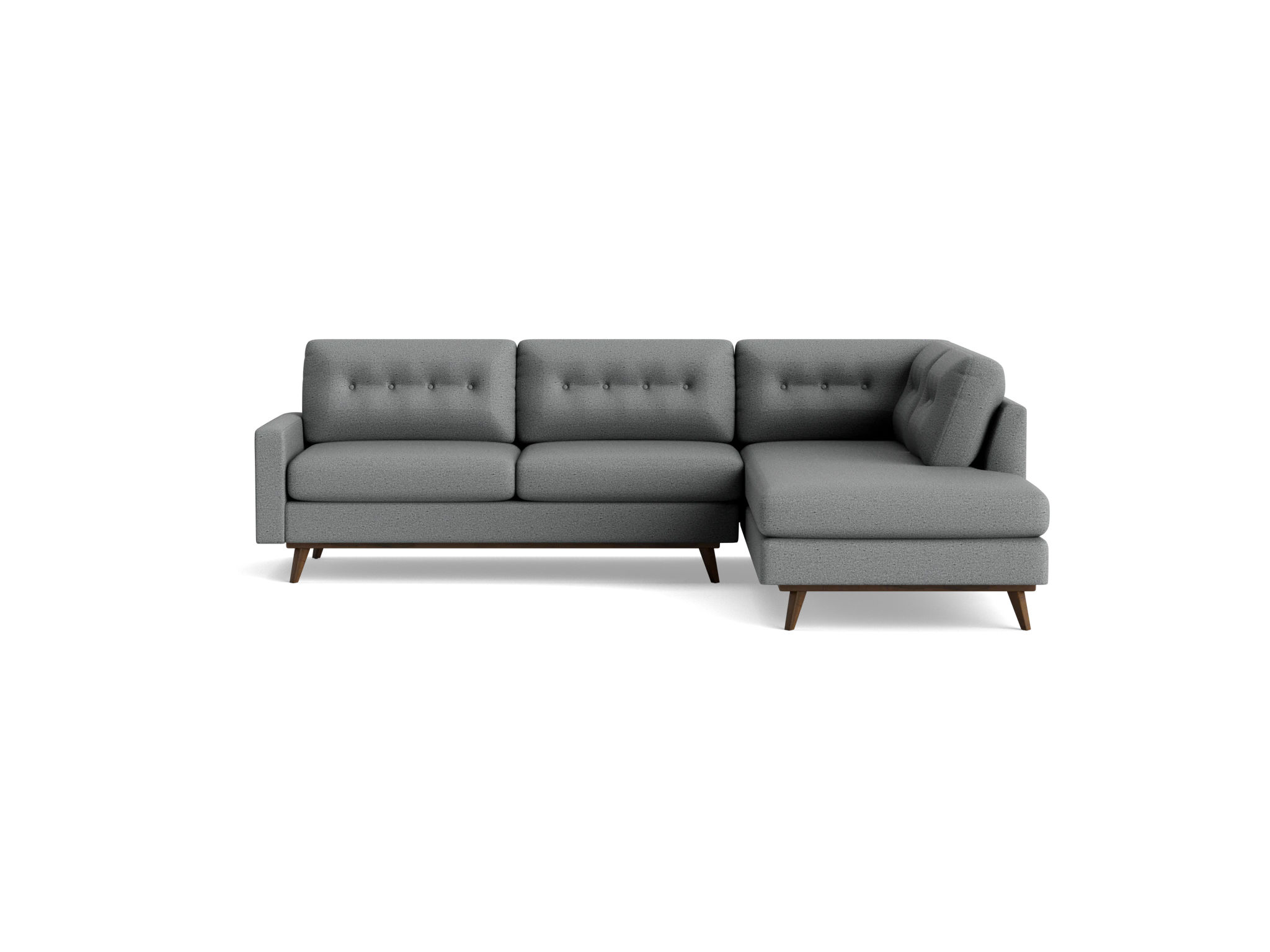 hopson sectional with bumper %282 piece%29 essence ash