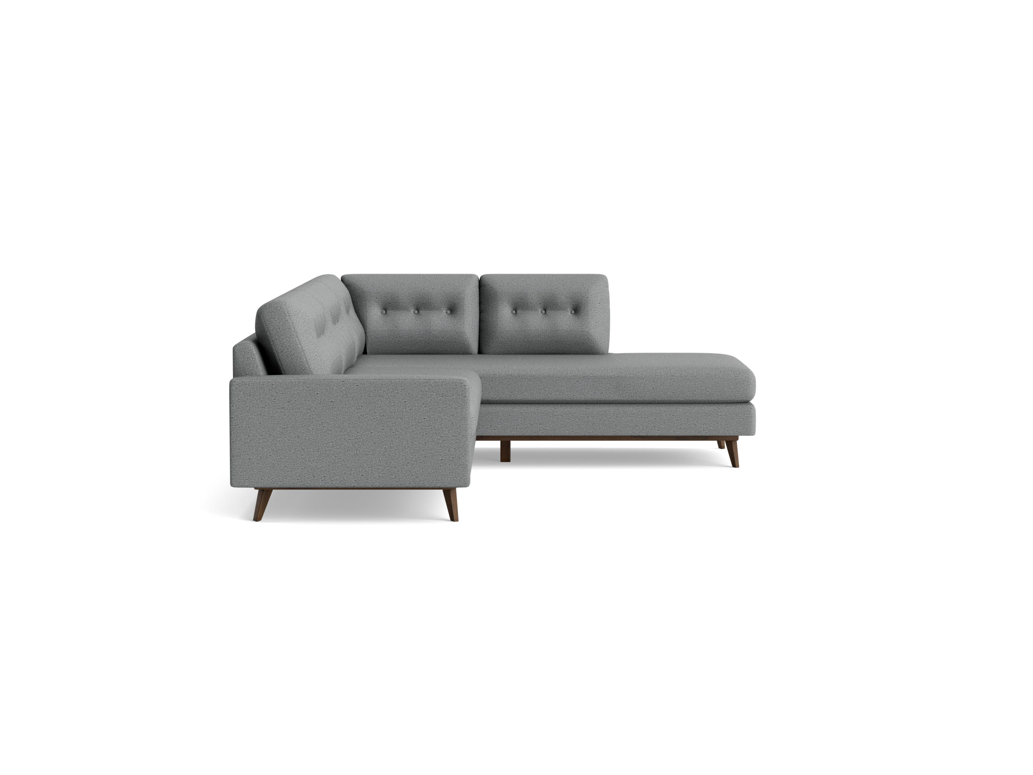 hopson sectional with bumper %282 piece%29 essence ash