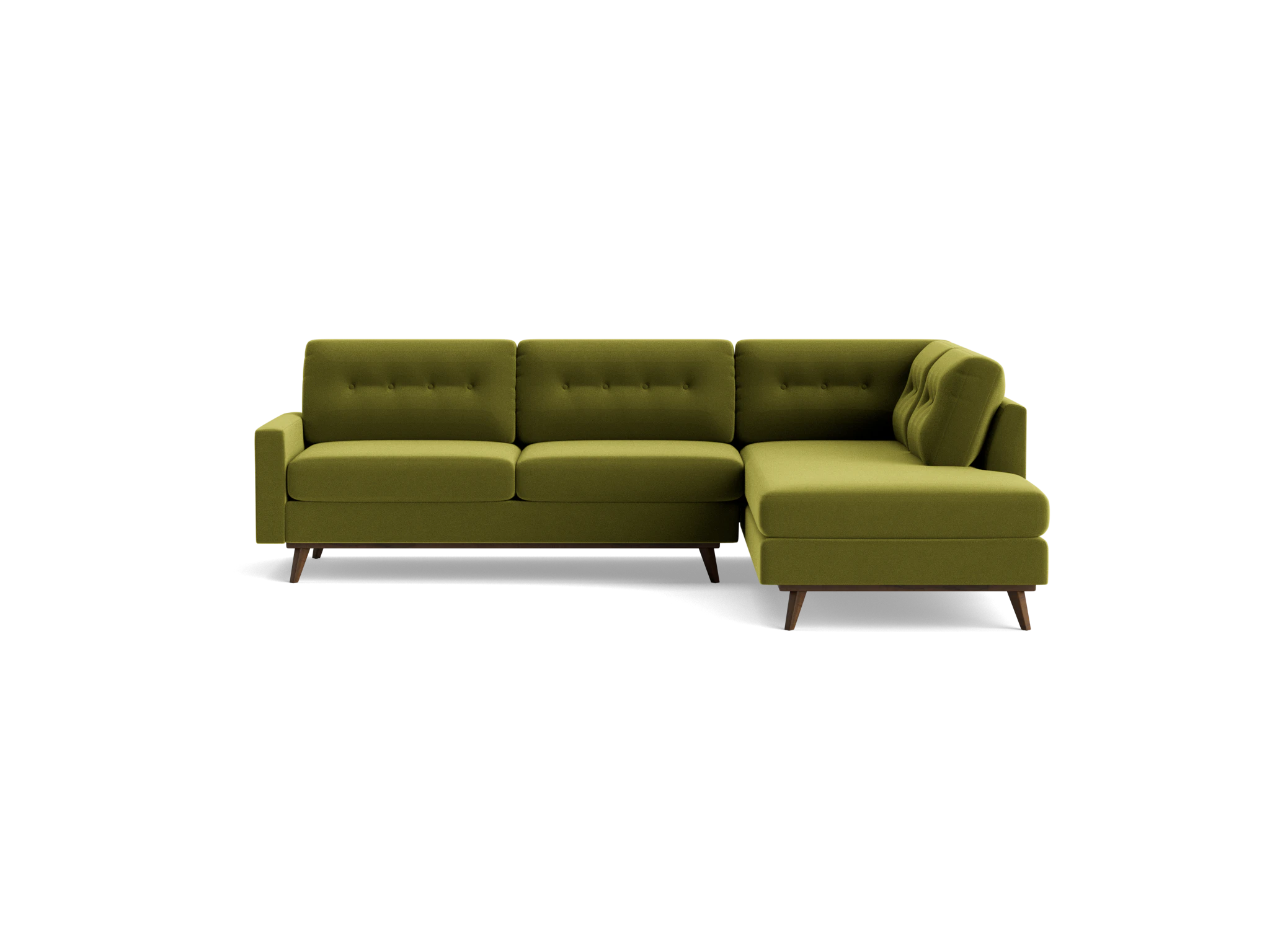 hopson sectional with bumper %282 piece%29 royale apple