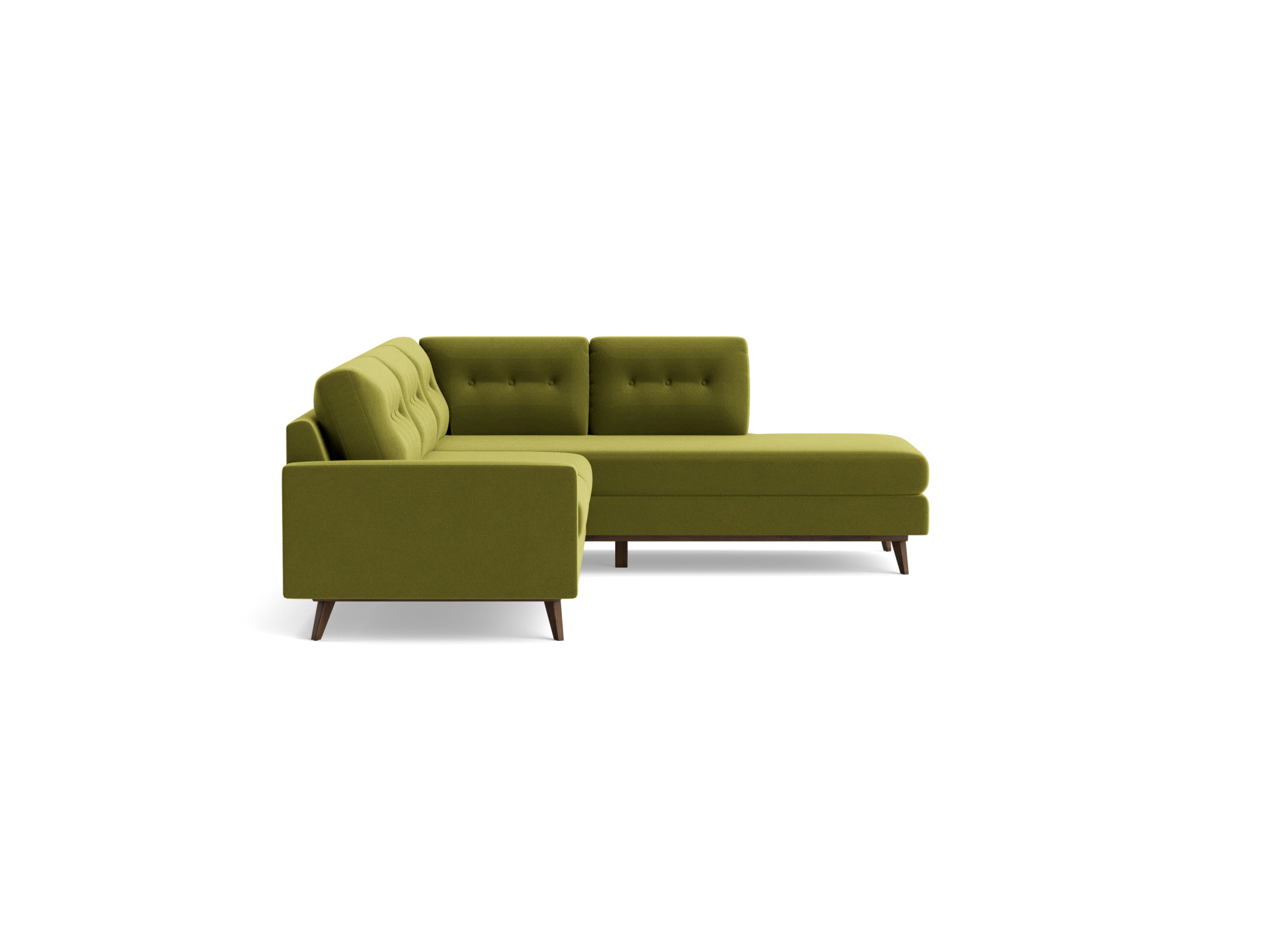 hopson sectional with bumper %282 piece%29 royale apple
