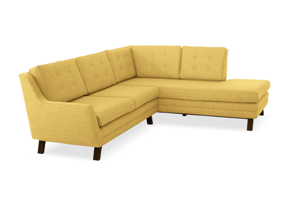 eastwood sectional with bumper %282 piece%29 bentley daisey