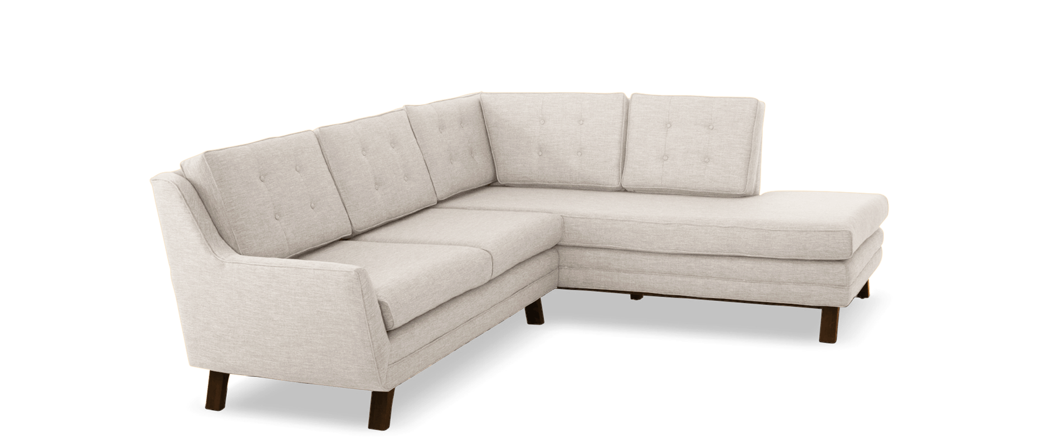 eastwood sectional with bumper %282 piece%29 lucky divine