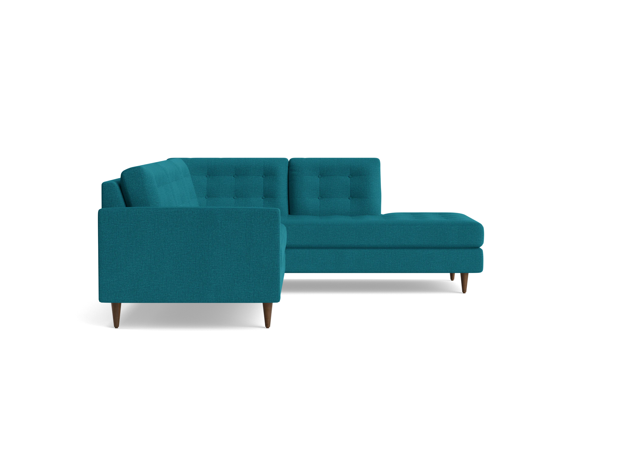 eliot sectional with bumper %282 piece%29 key largo zenith teal
