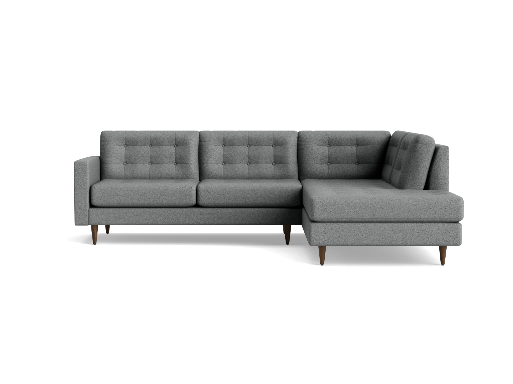 eliot sectional with bumper %282 piece%29 essence ash