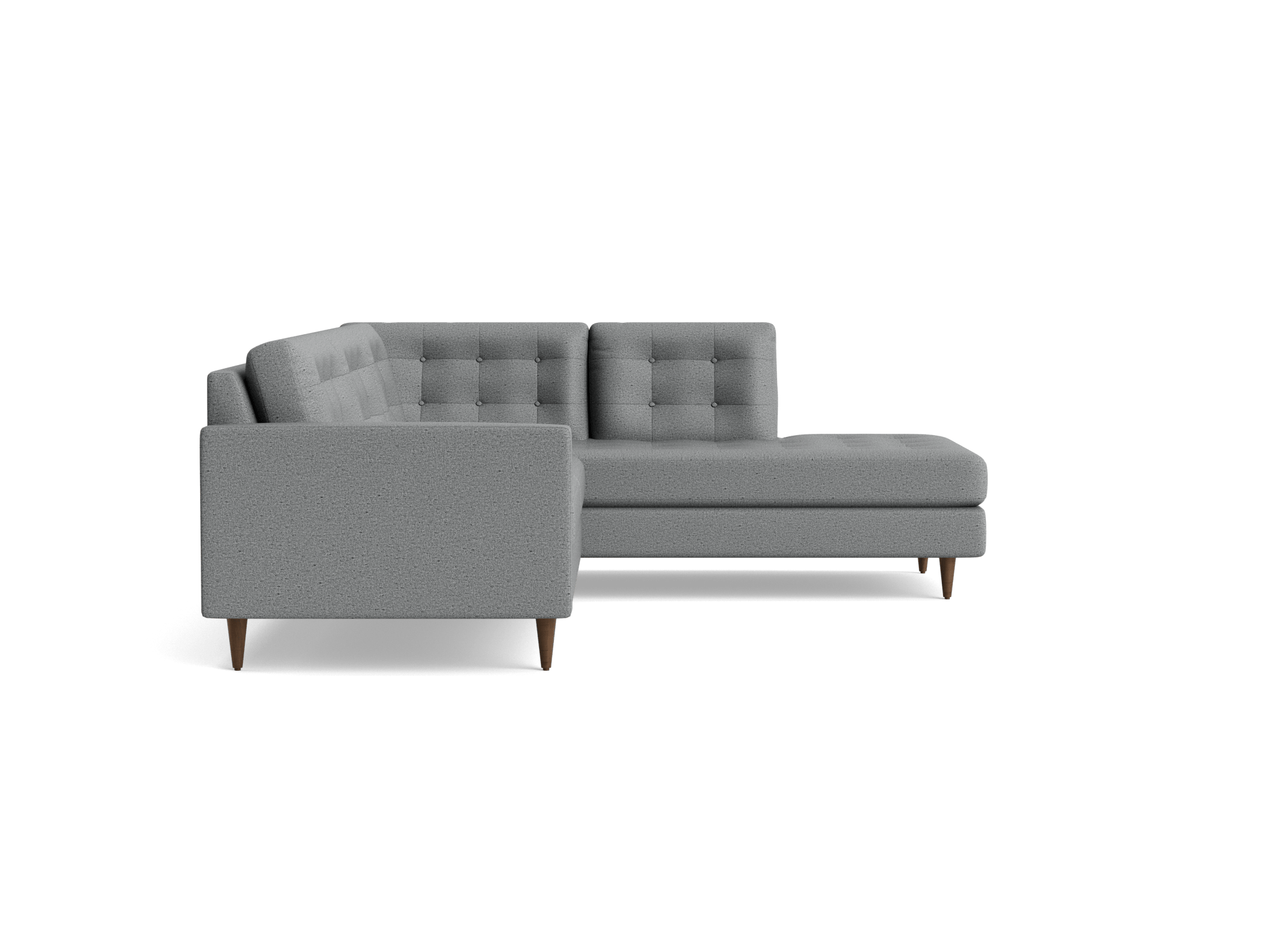 eliot sectional with bumper %282 piece%29 essence ash