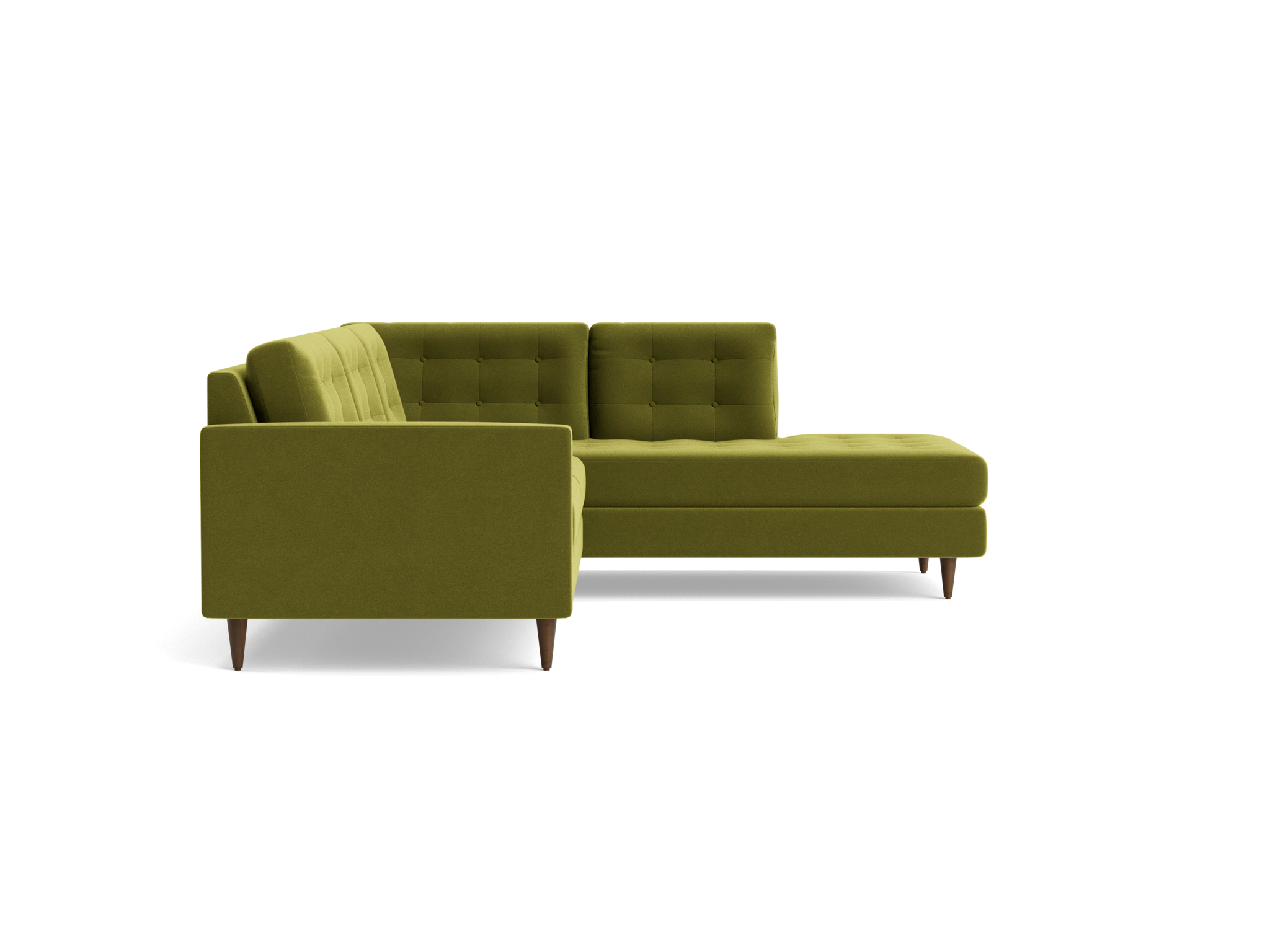 eliot sectional with bumper %282 piece%29 royale apple