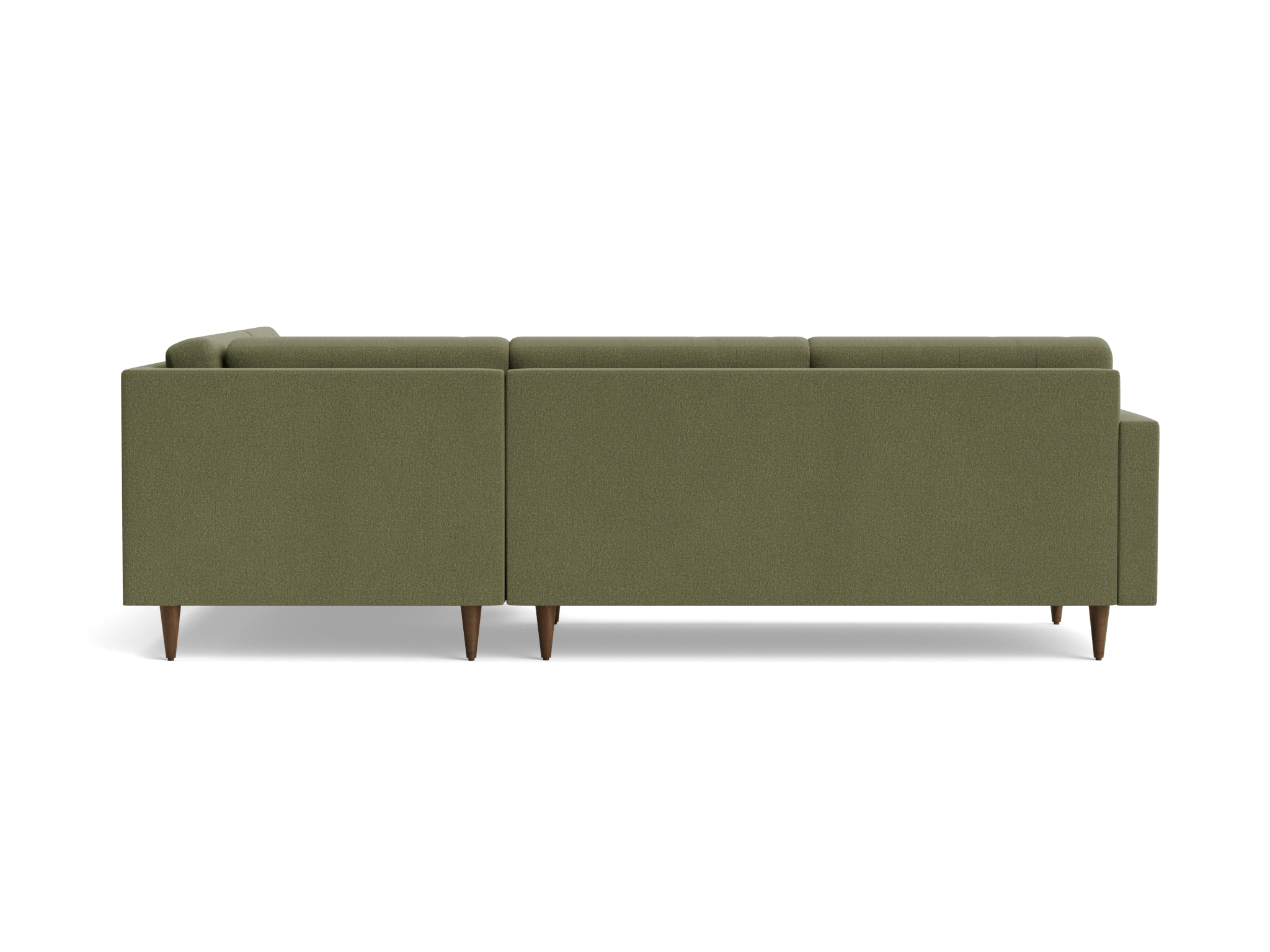 eliot sectional with bumper %282 piece%29 faithful olive