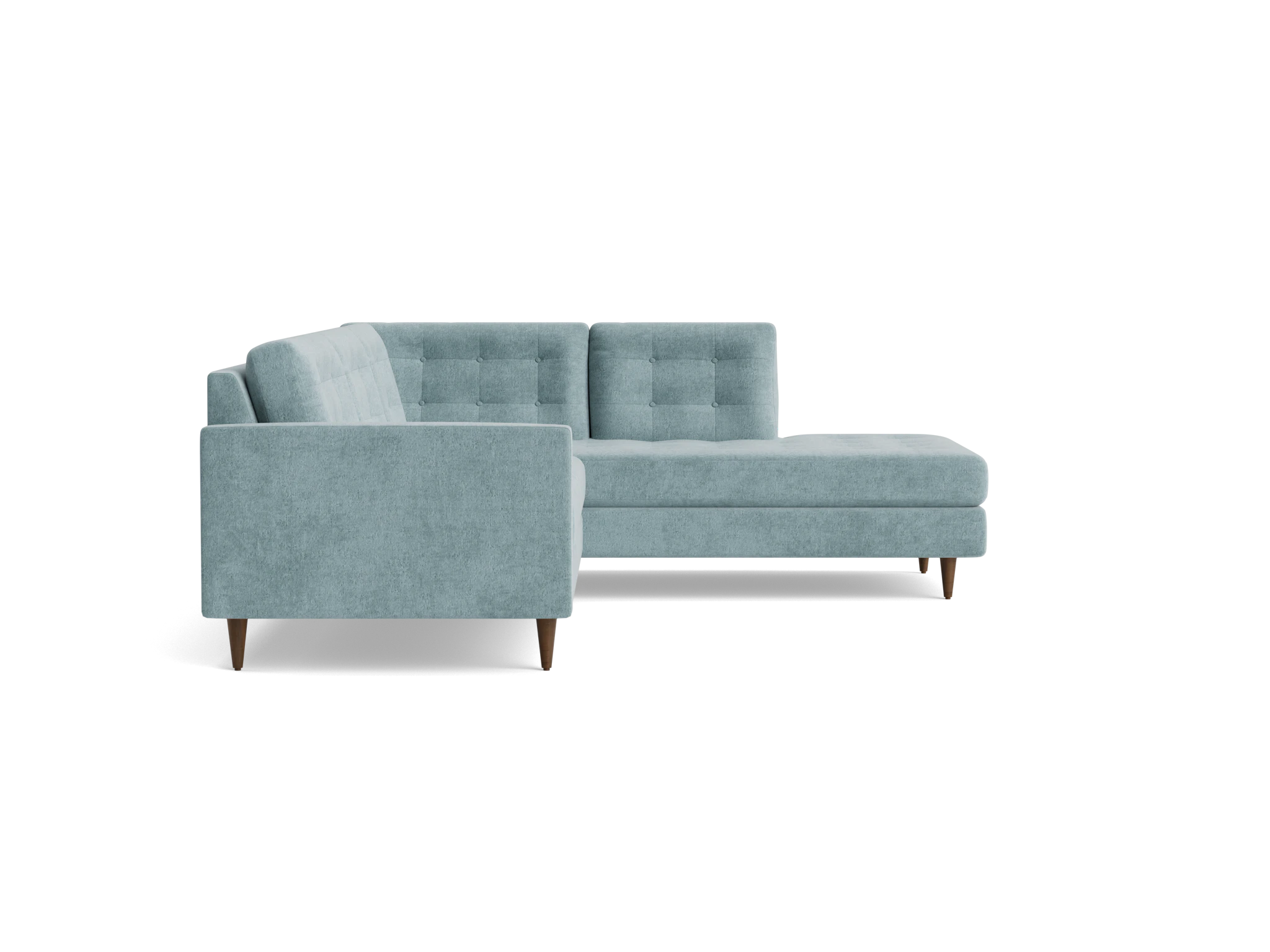 eliot sectional with bumper %282 piece%29 plush mist