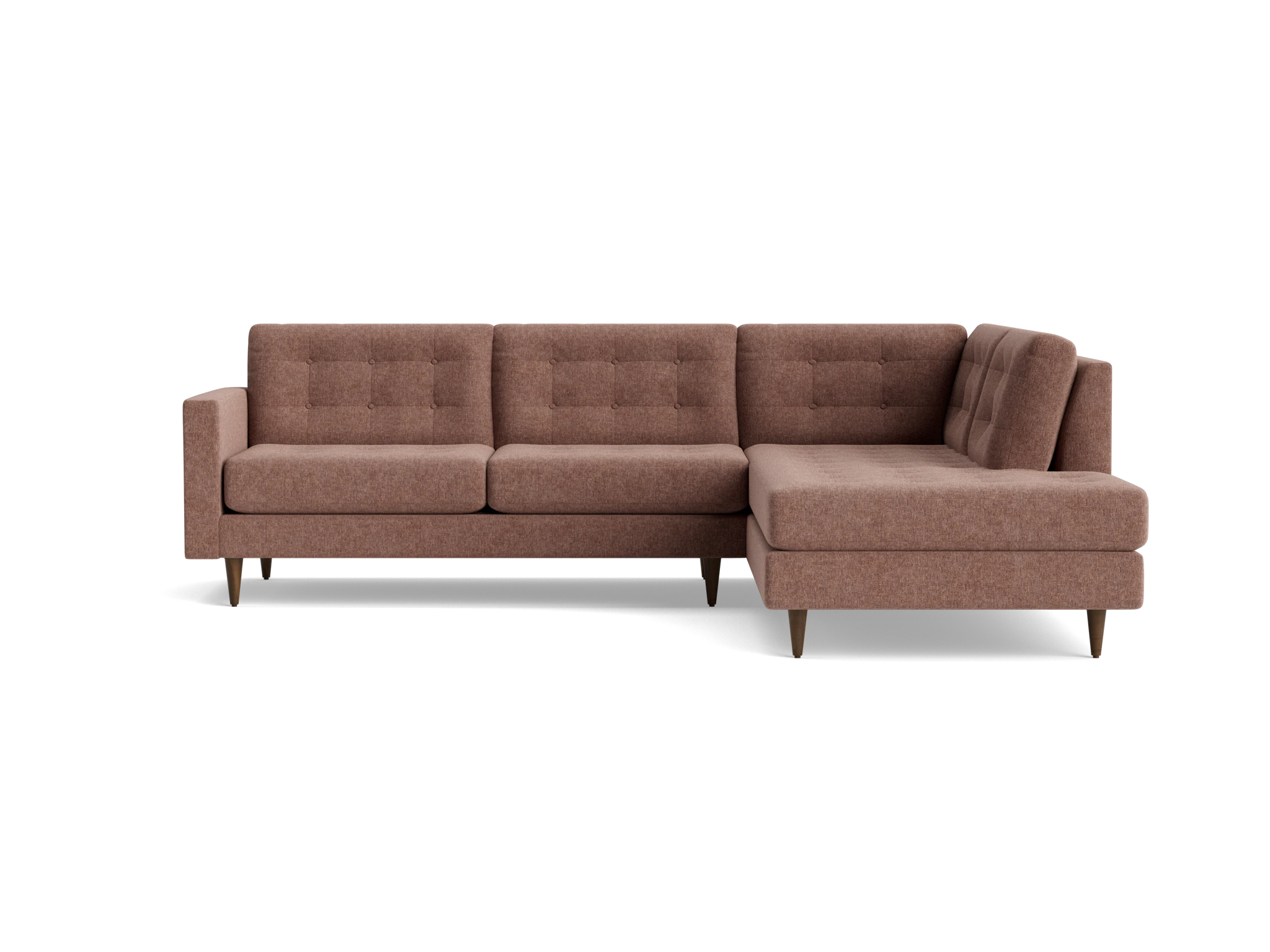 eliot sectional with bumper %282 piece%29 kenley mauve