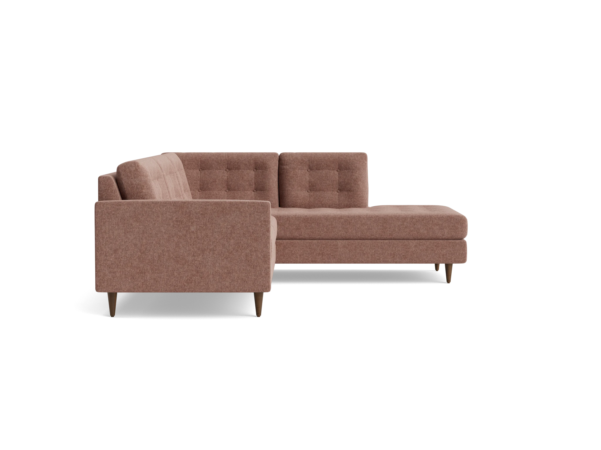 eliot sectional with bumper %282 piece%29 kenley mauve