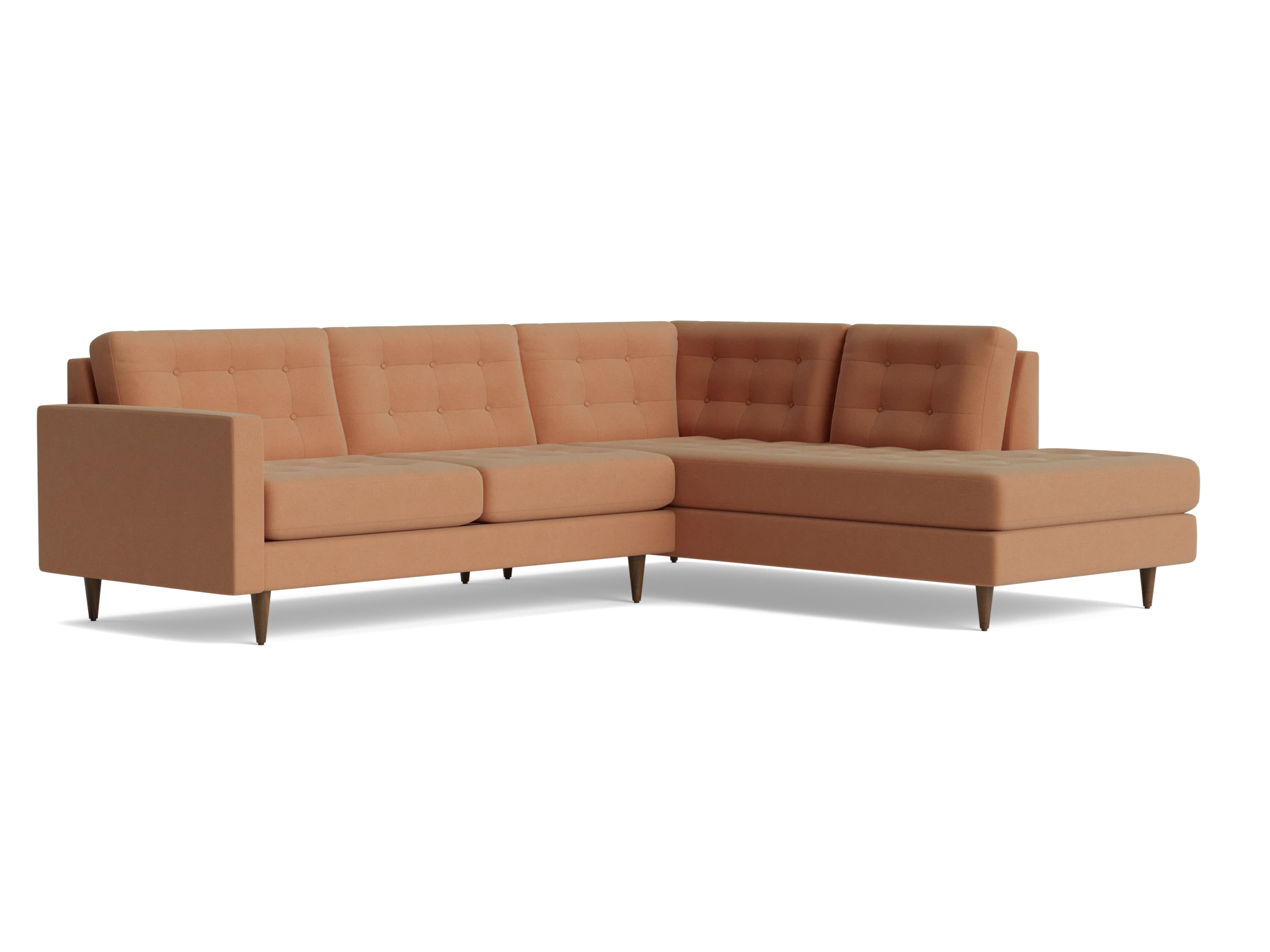 eliot sectional with bumper %282 piece%29 royale pantone mocha mousse